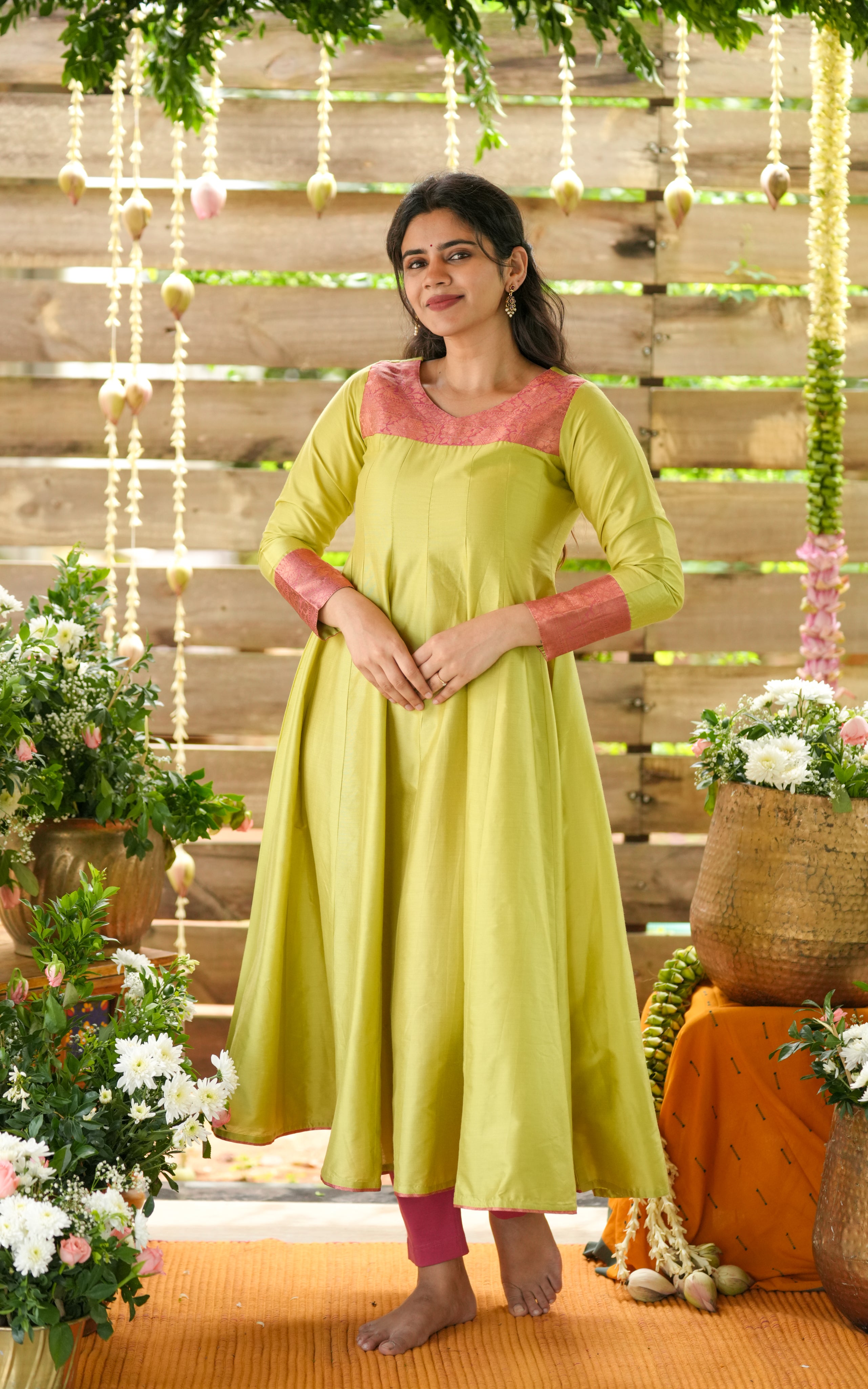 Silk cotton kurti for women