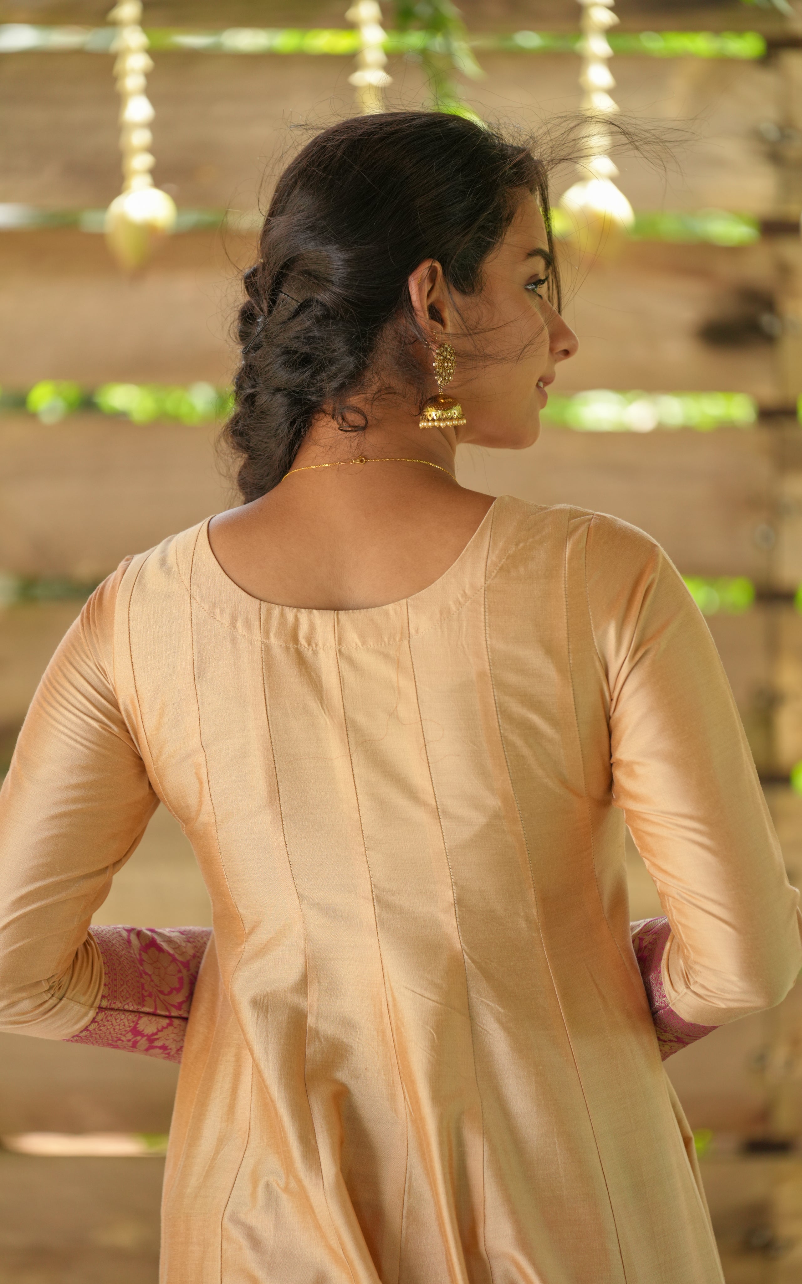 Beige traditional outfit