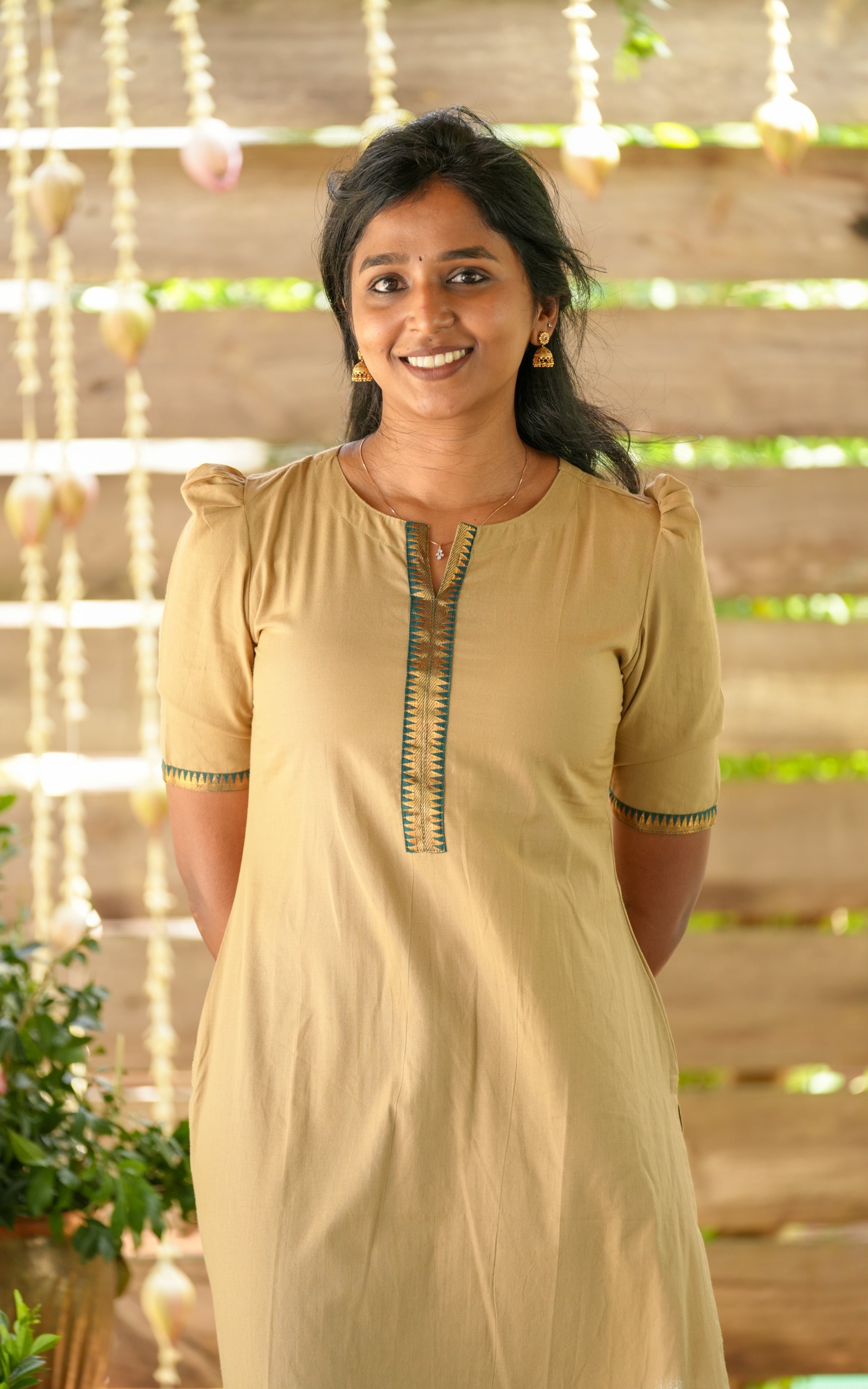 This outfit is a recreation of Nayanthara’s look from the movie Annapoorani