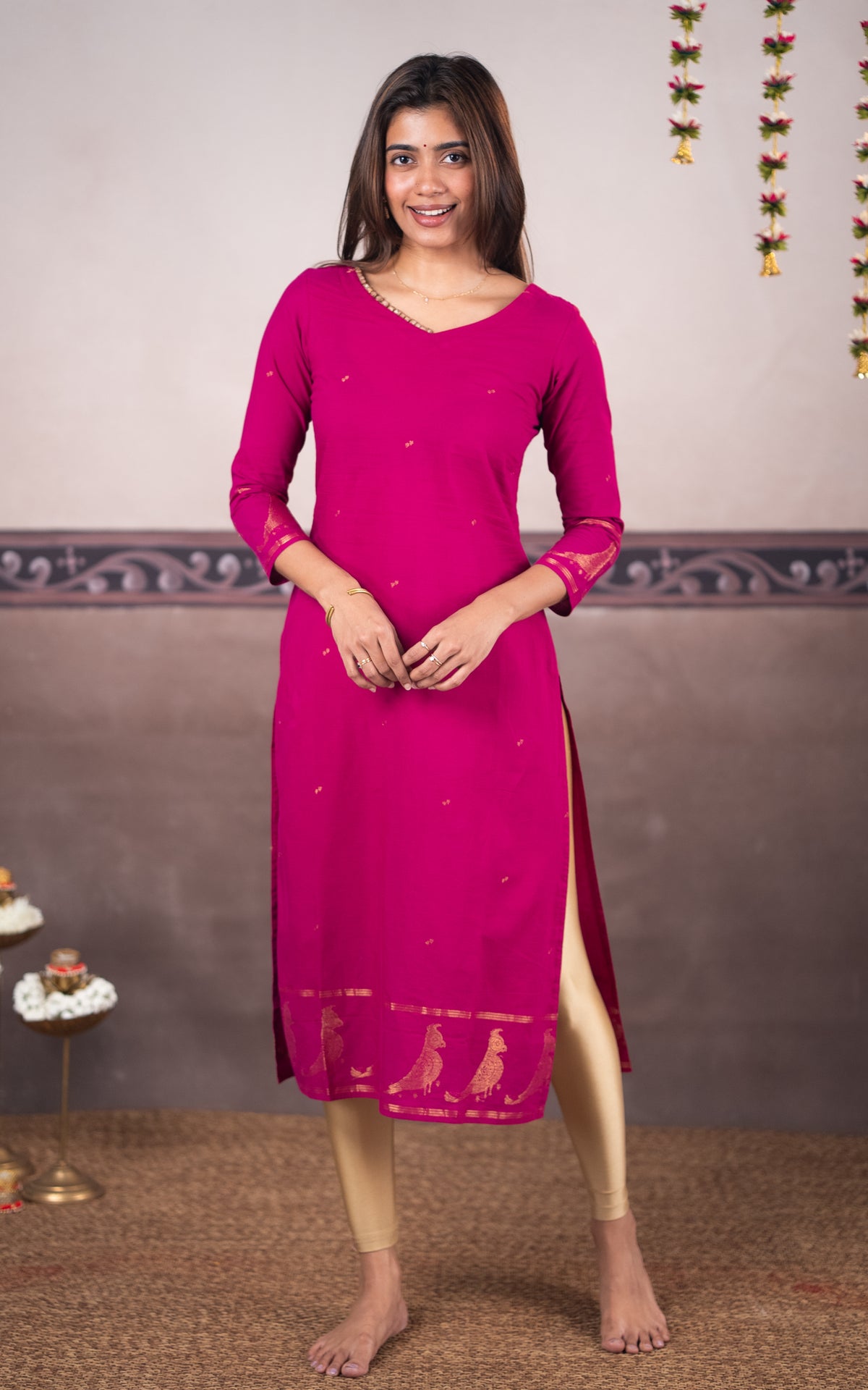 Paingili Pink (Kurti+Dupatta)