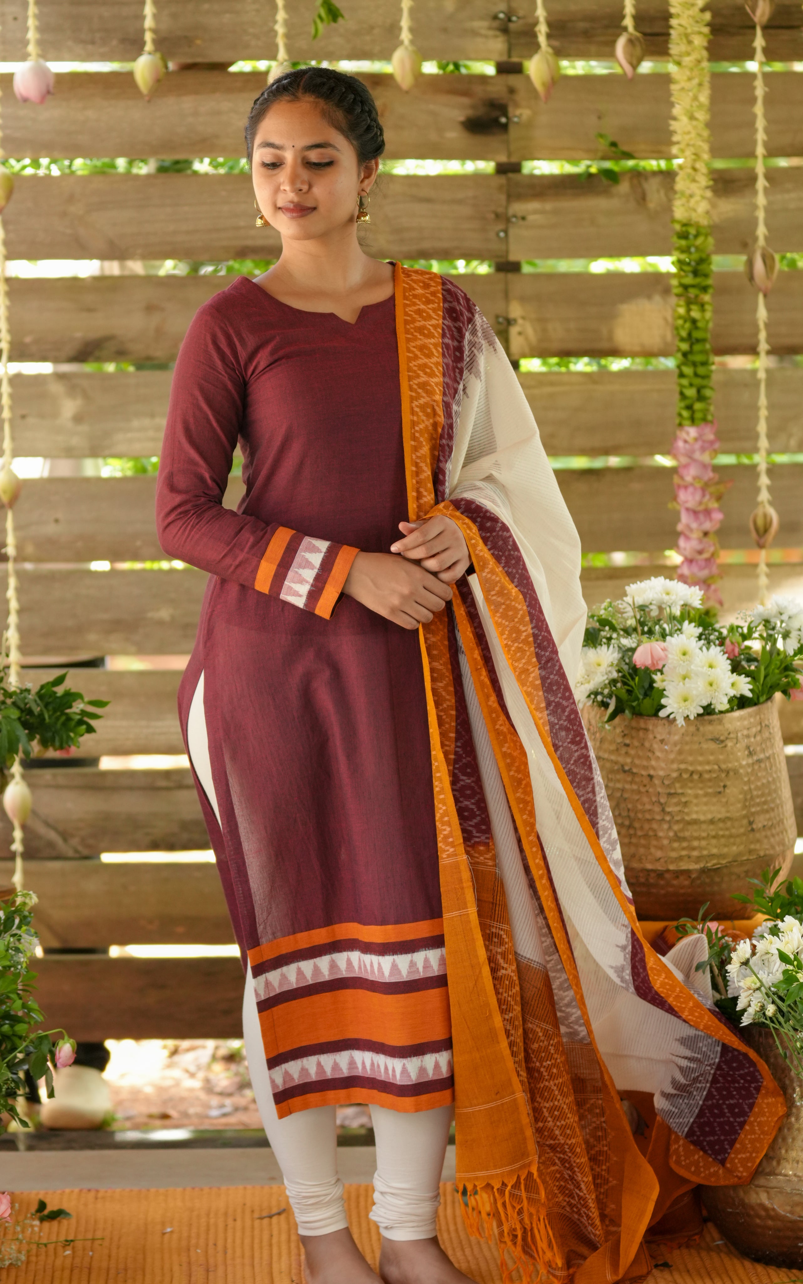 Maroon color kurti