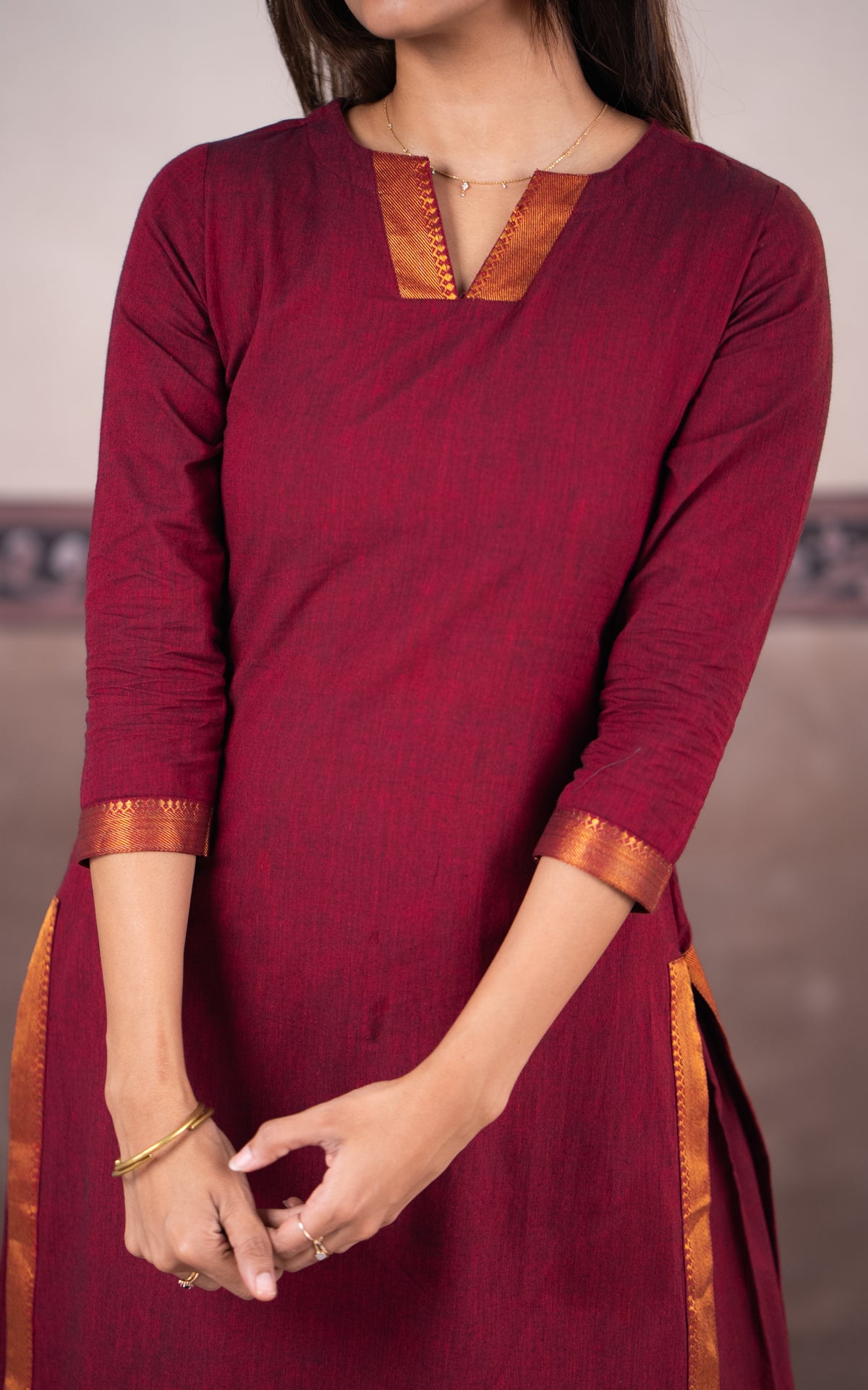 Vintage Set F (Kurti+Pant+Dupatta)