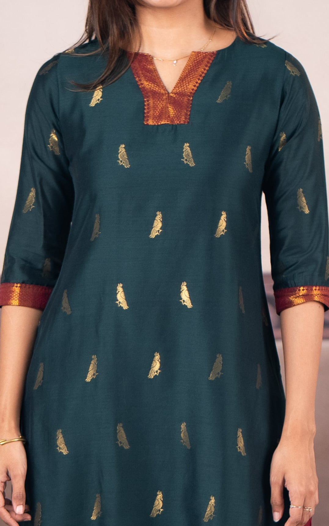 Mayil Green (Kurti+Dupatta)