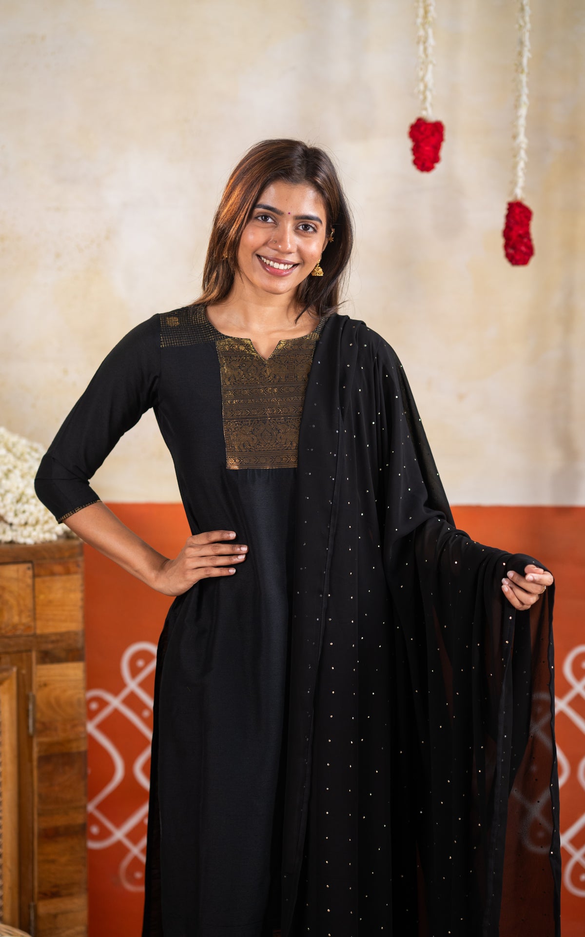 Vintage Mayil (Kurti+Dupatta)