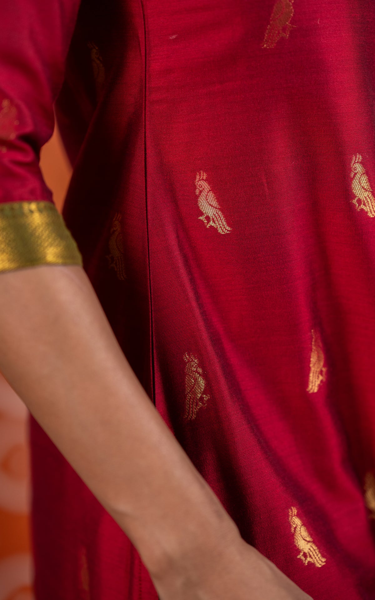 Mayil Red (Kurti+Dupatta)