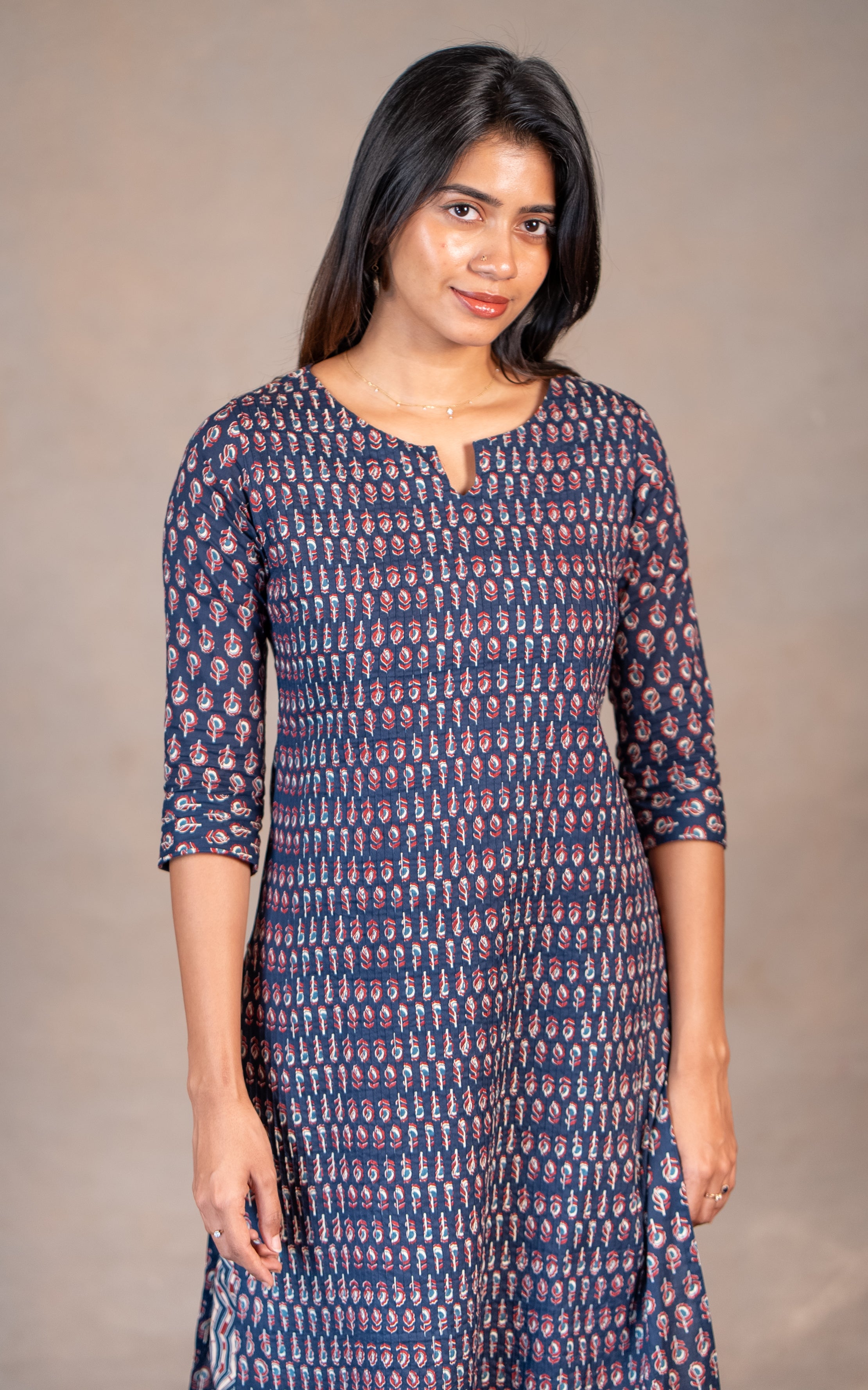 Ansha Navy Blue (Kurti+Pant)