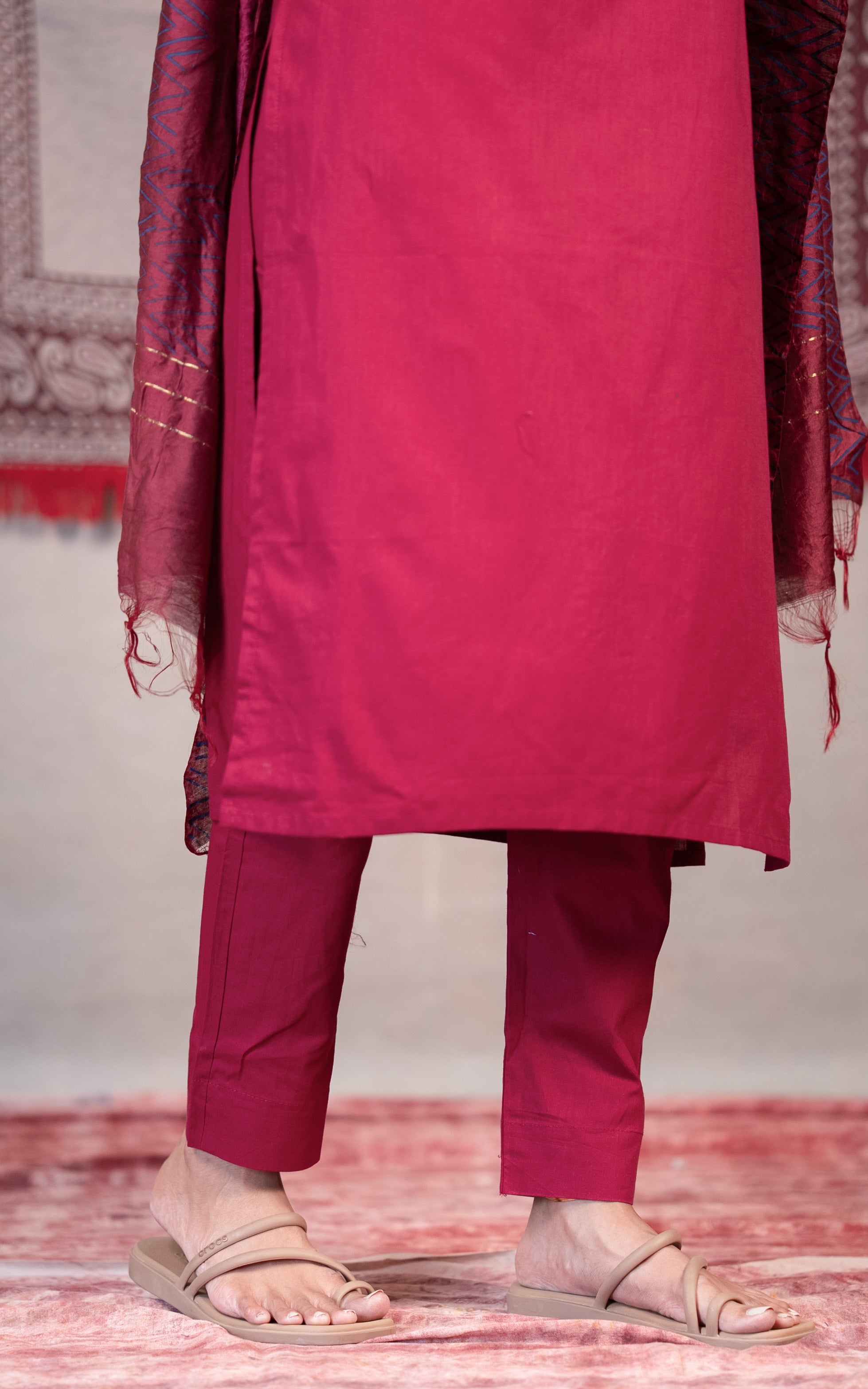 Daily wear cotton kurti set for women