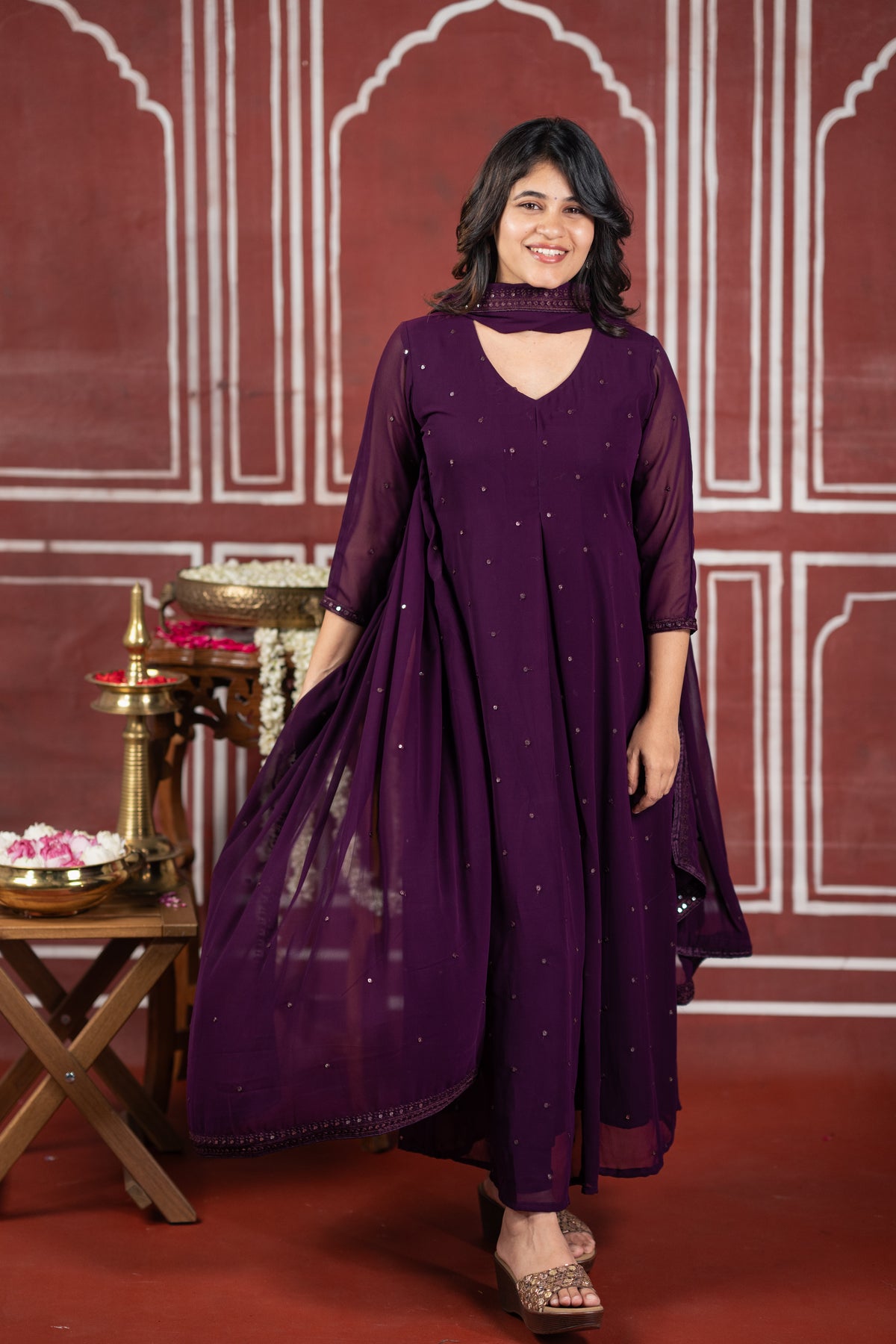 Diwali Evening A (Kurti+Dupatta)