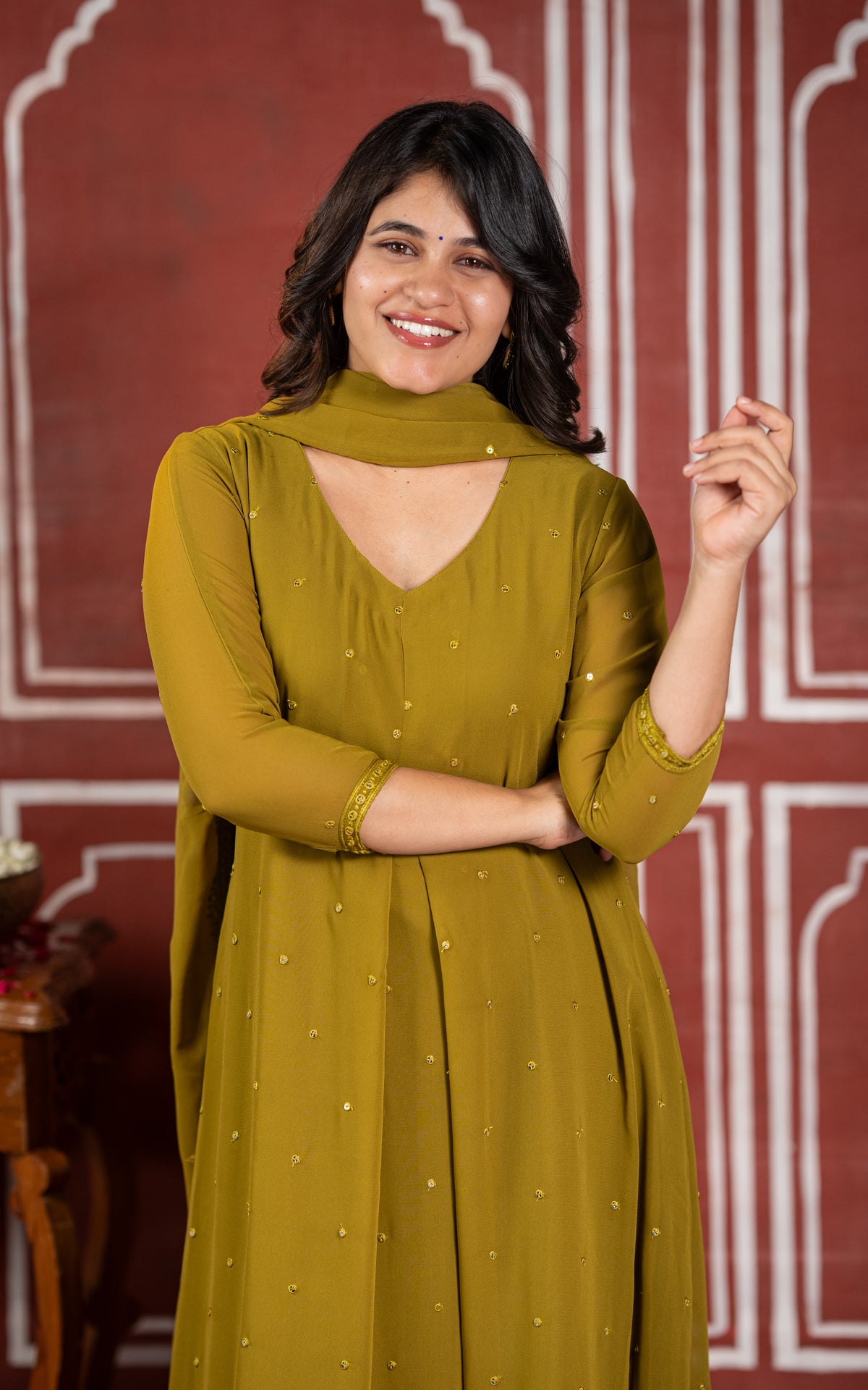 Diwali Evening C (Kurti+Dupatta)