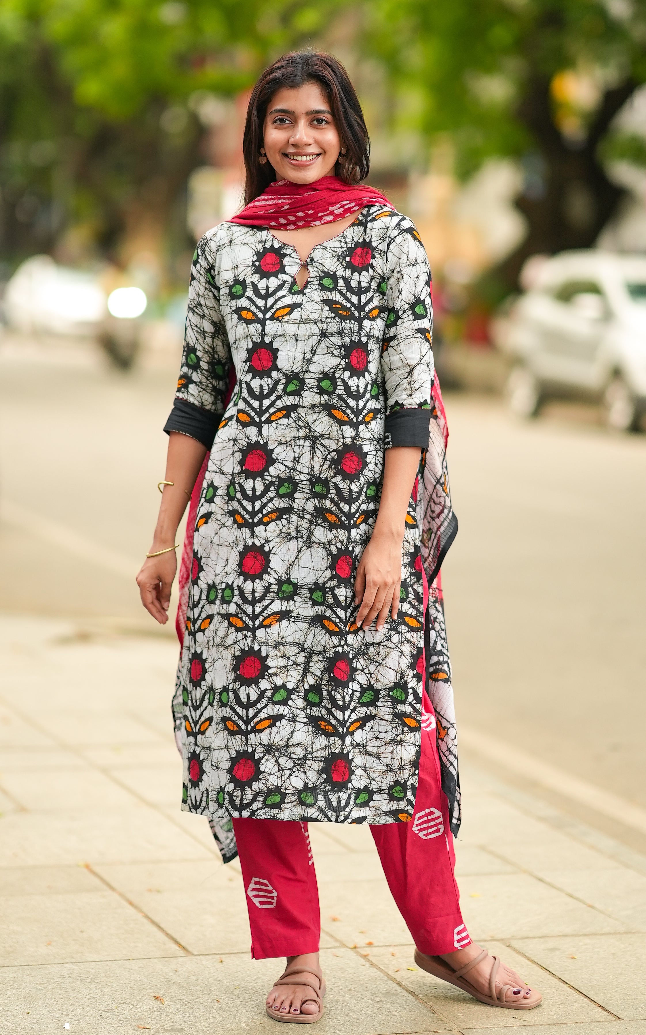 Pranika A (Kurti+Pant+Dupatta)