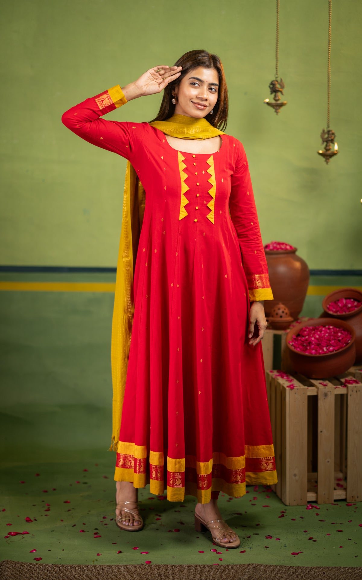 Vintage B (Kurti+Dupatta)