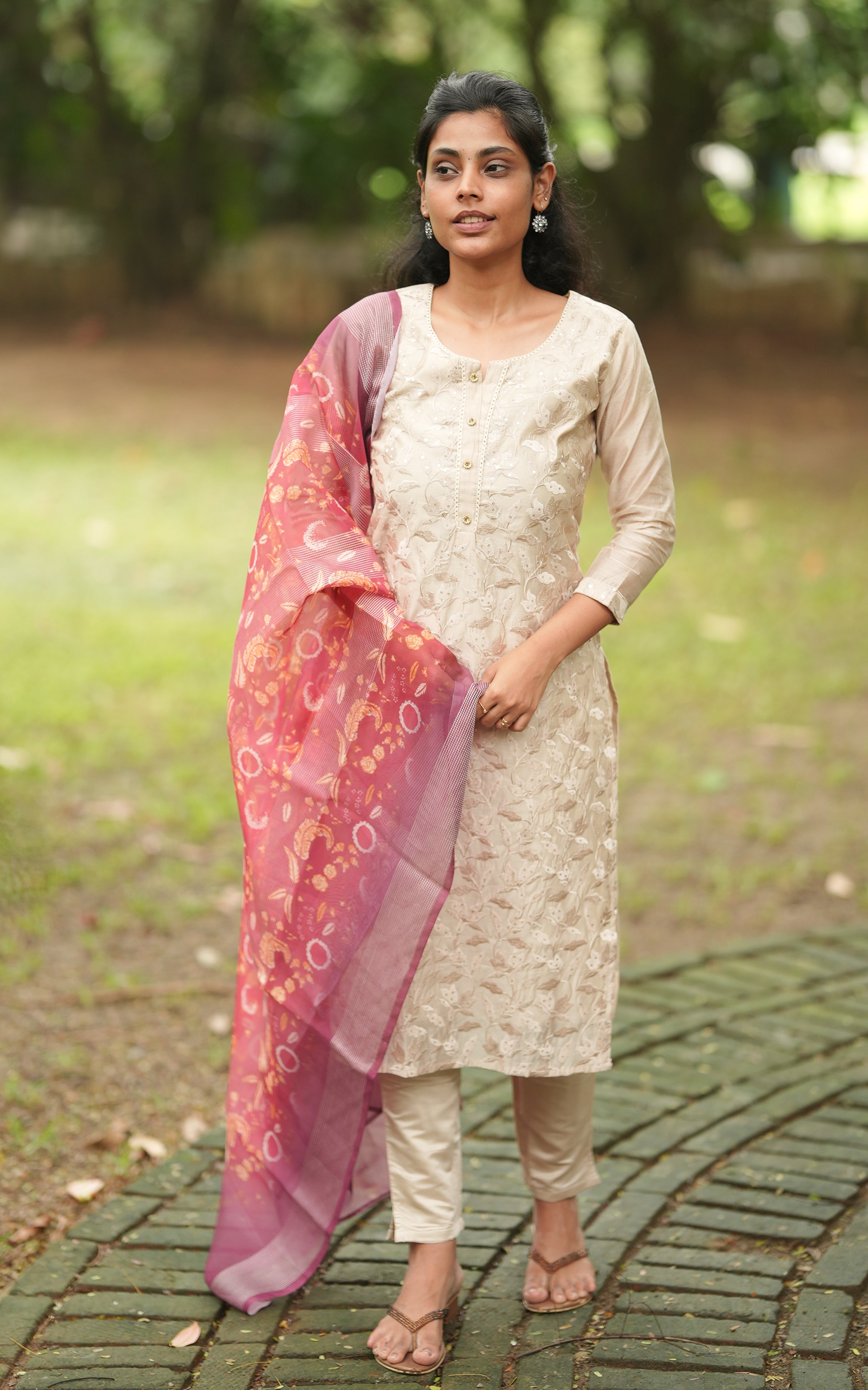Remi (Kurti+Pant+Dupatta) KURTIS Instore