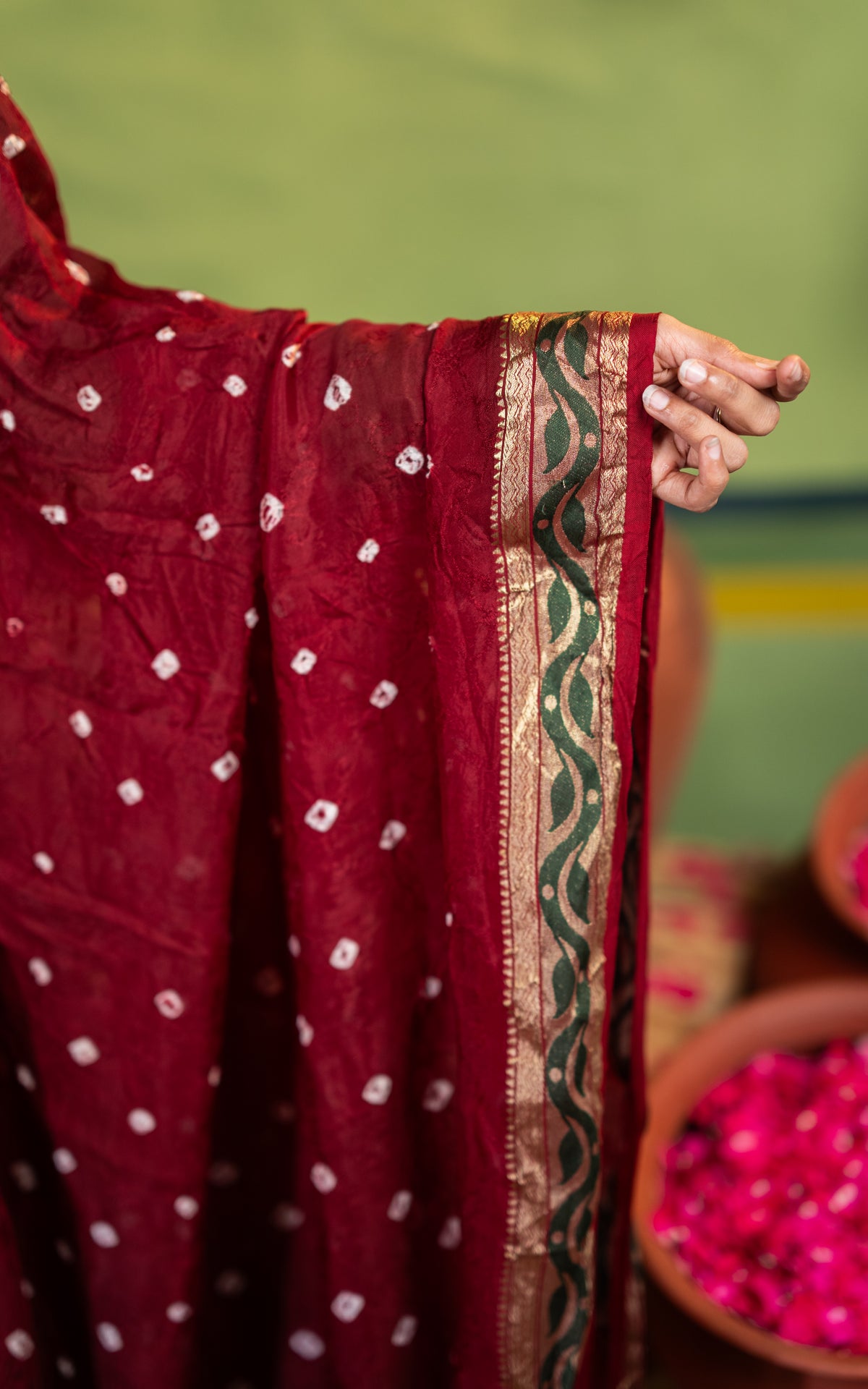 Yazhini Green (Kurti+Dupatta)