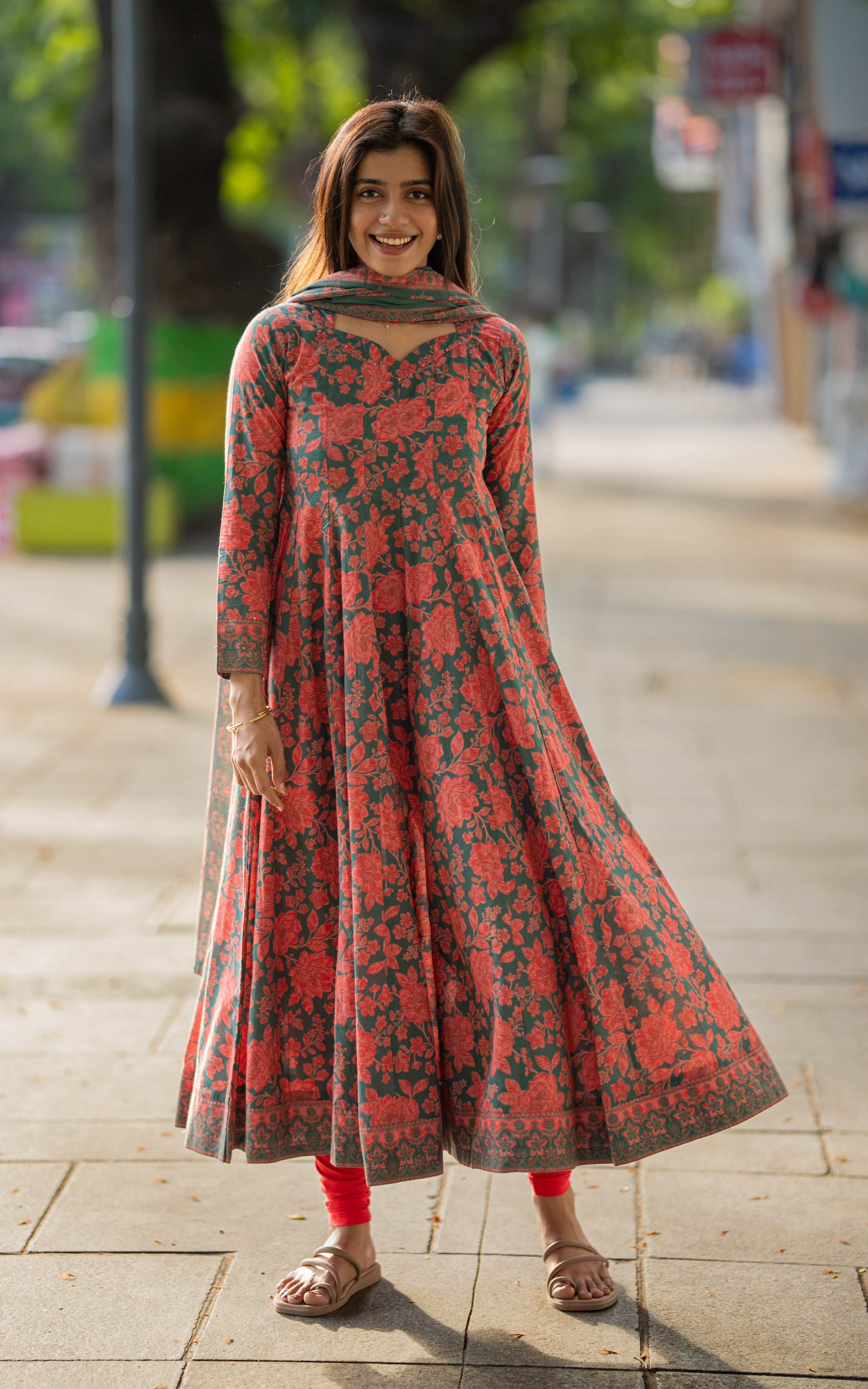 Rachana Greenish Blue (Kurti+Dupatta)