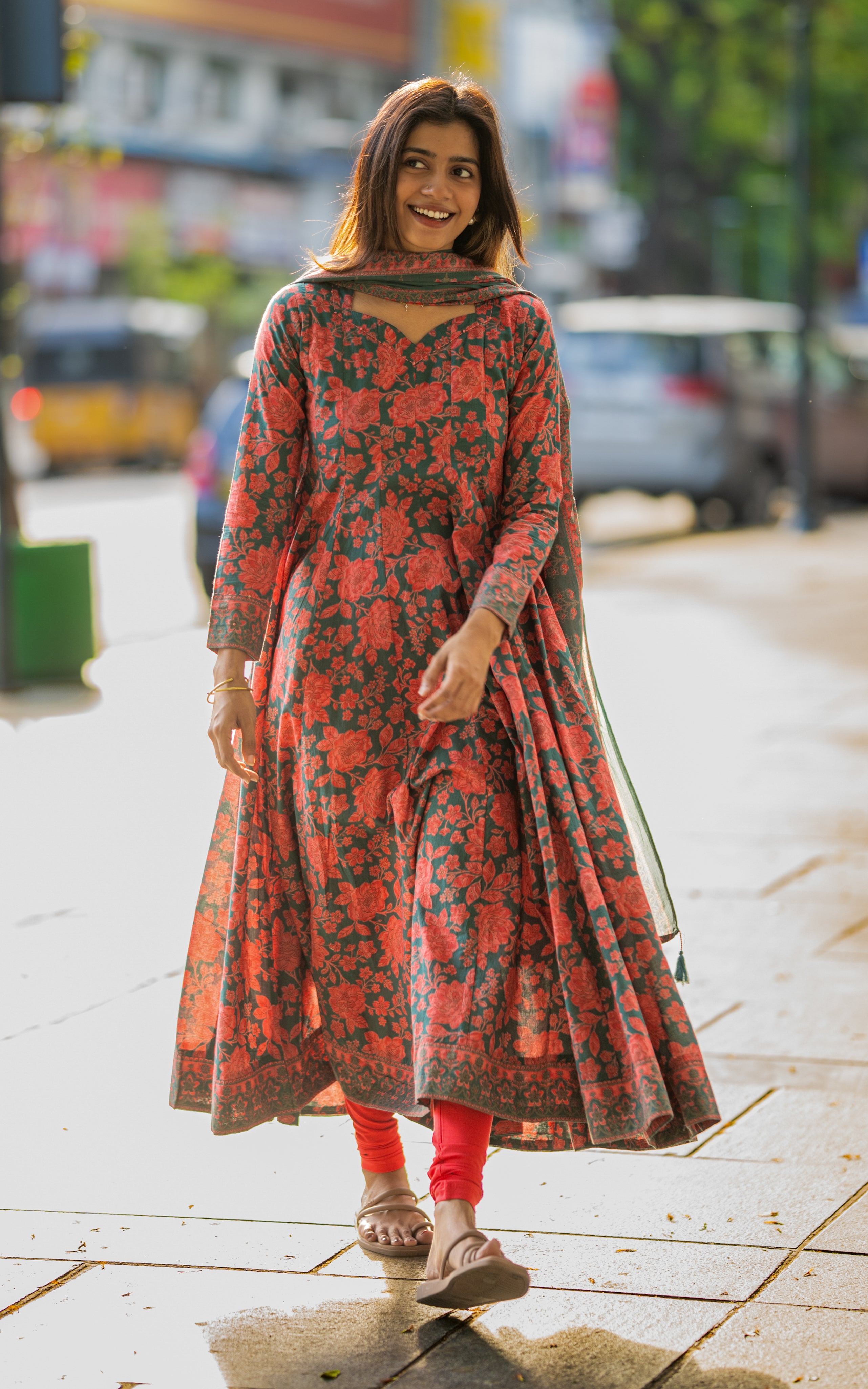 Rachana Greenish Blue (Kurti+Dupatta)