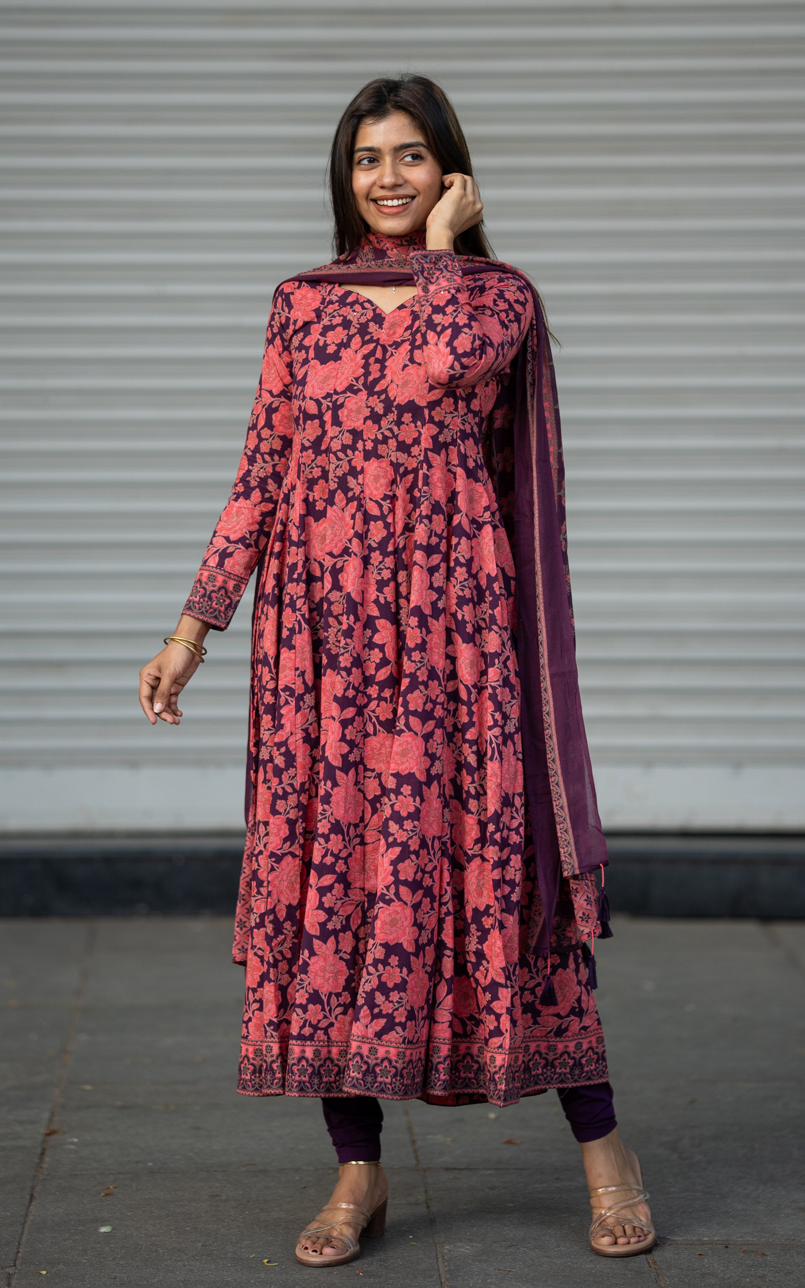 Rachana Purple (Kurti+Dupatta)