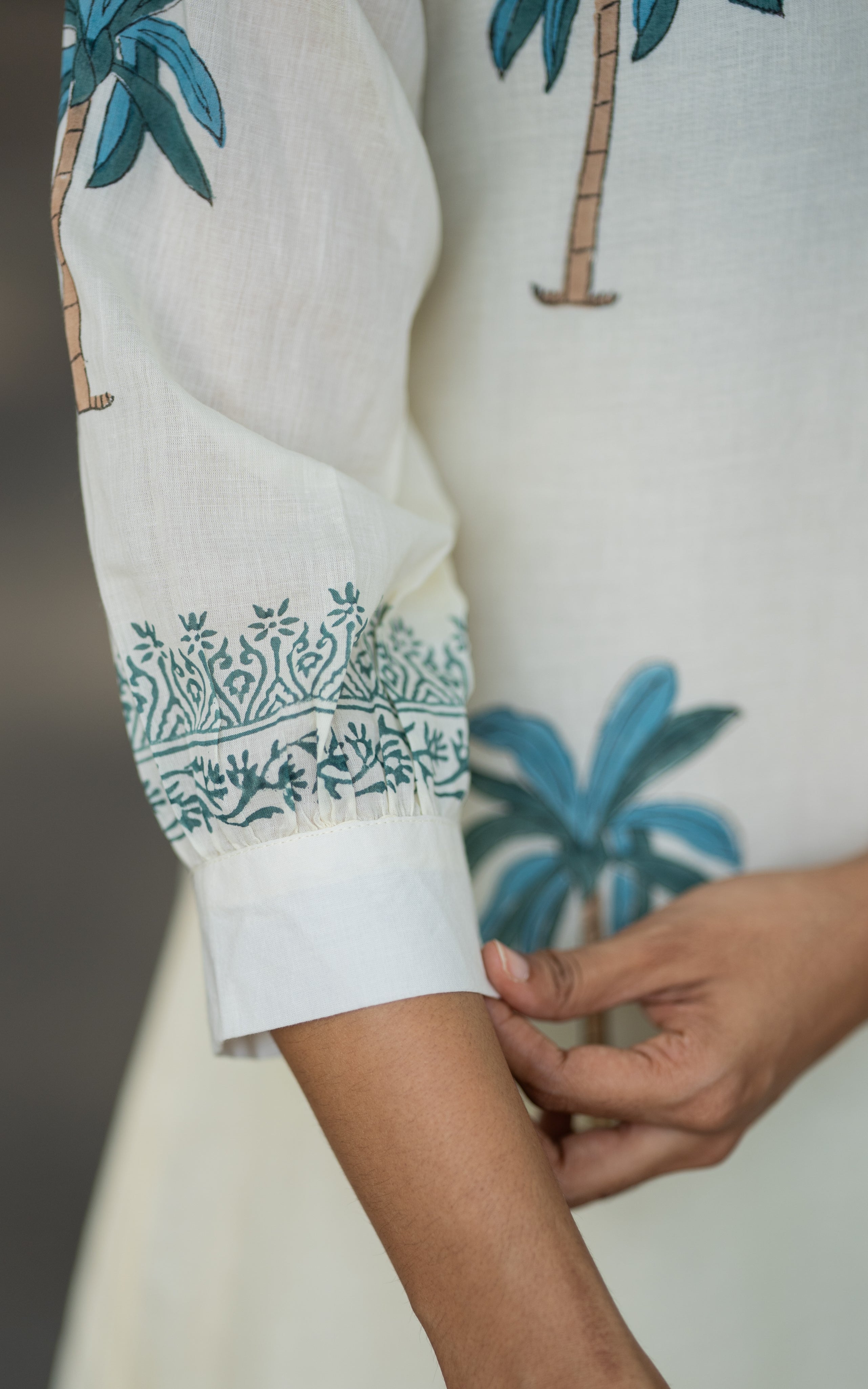 White Beauty B (Kurti+Pant+Dupatta)