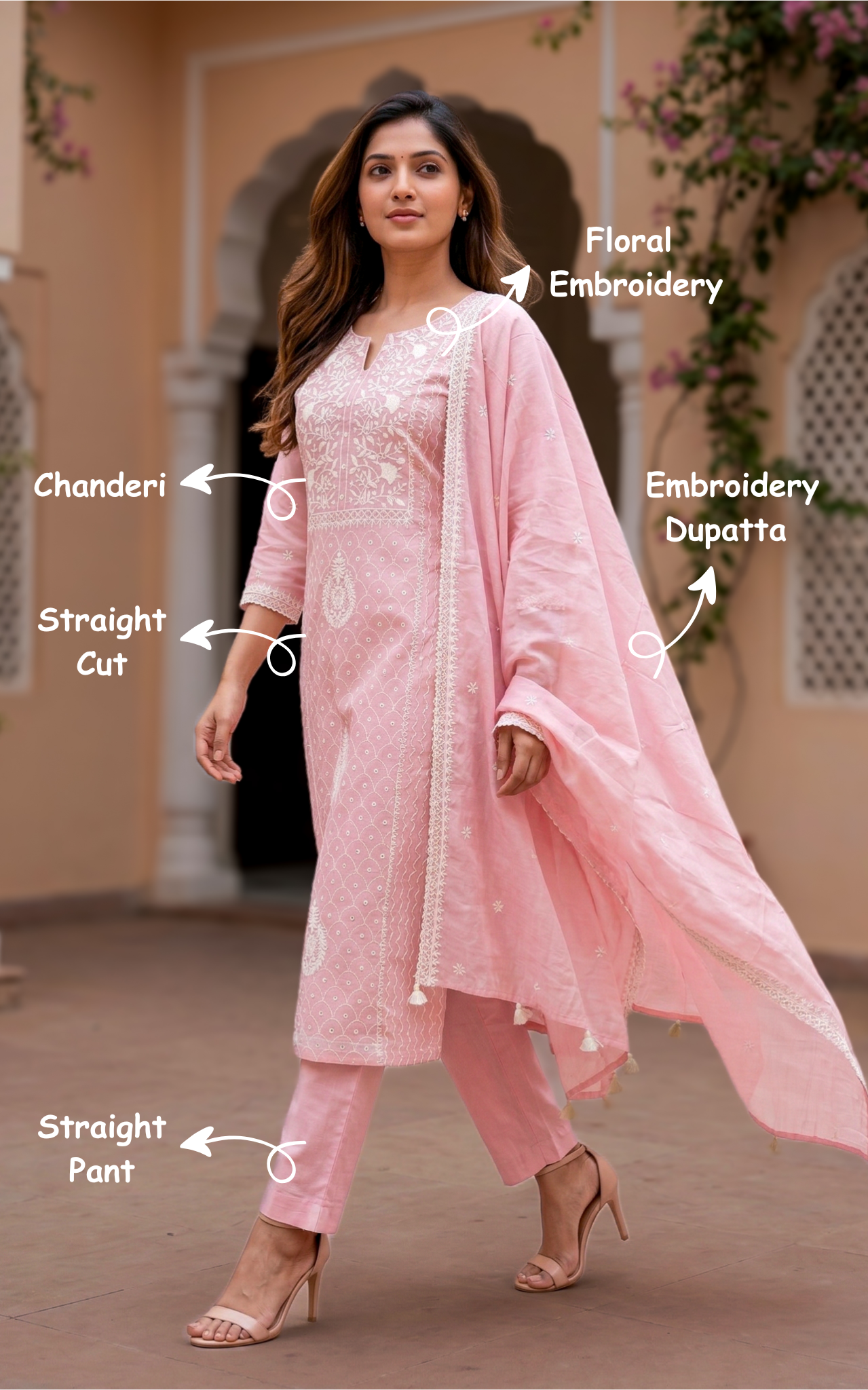 Stylish floral embroidered chanderi kurti for women

Comfortable and trendy chanderi kurti set for women