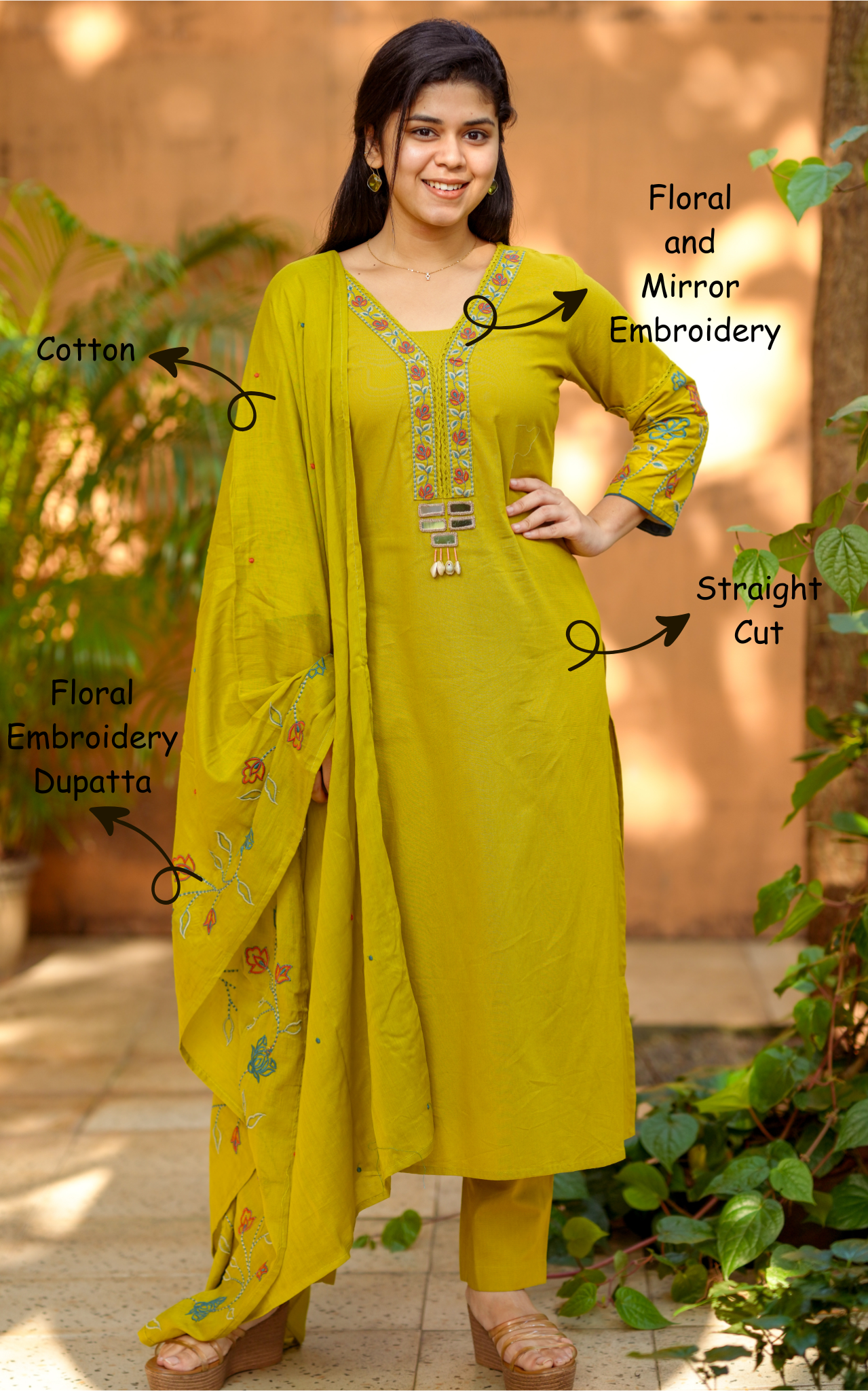Elankavi (Kurti+Pant+Dupatta)