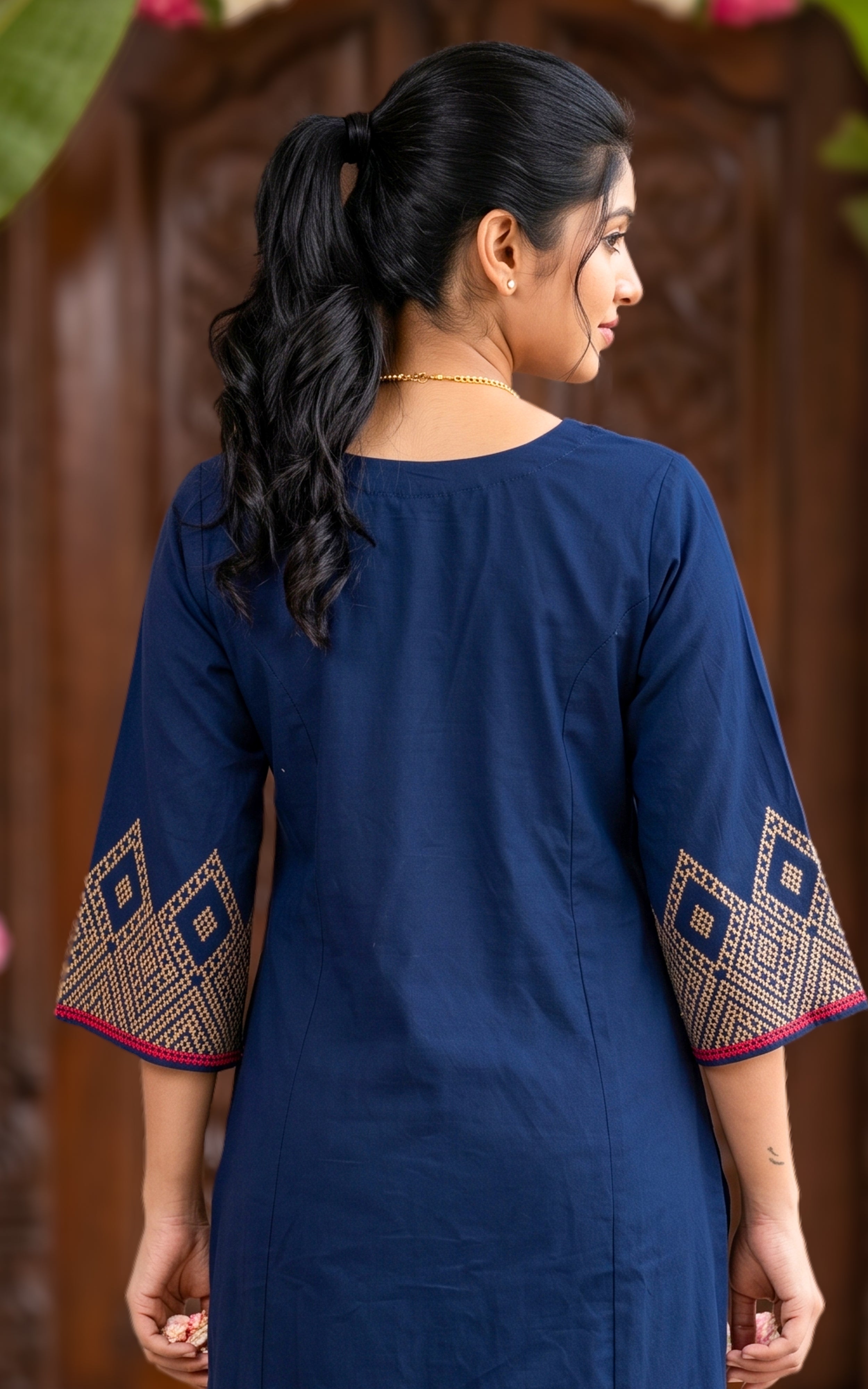 Joshna Navy Blue (Kurti+Pant)