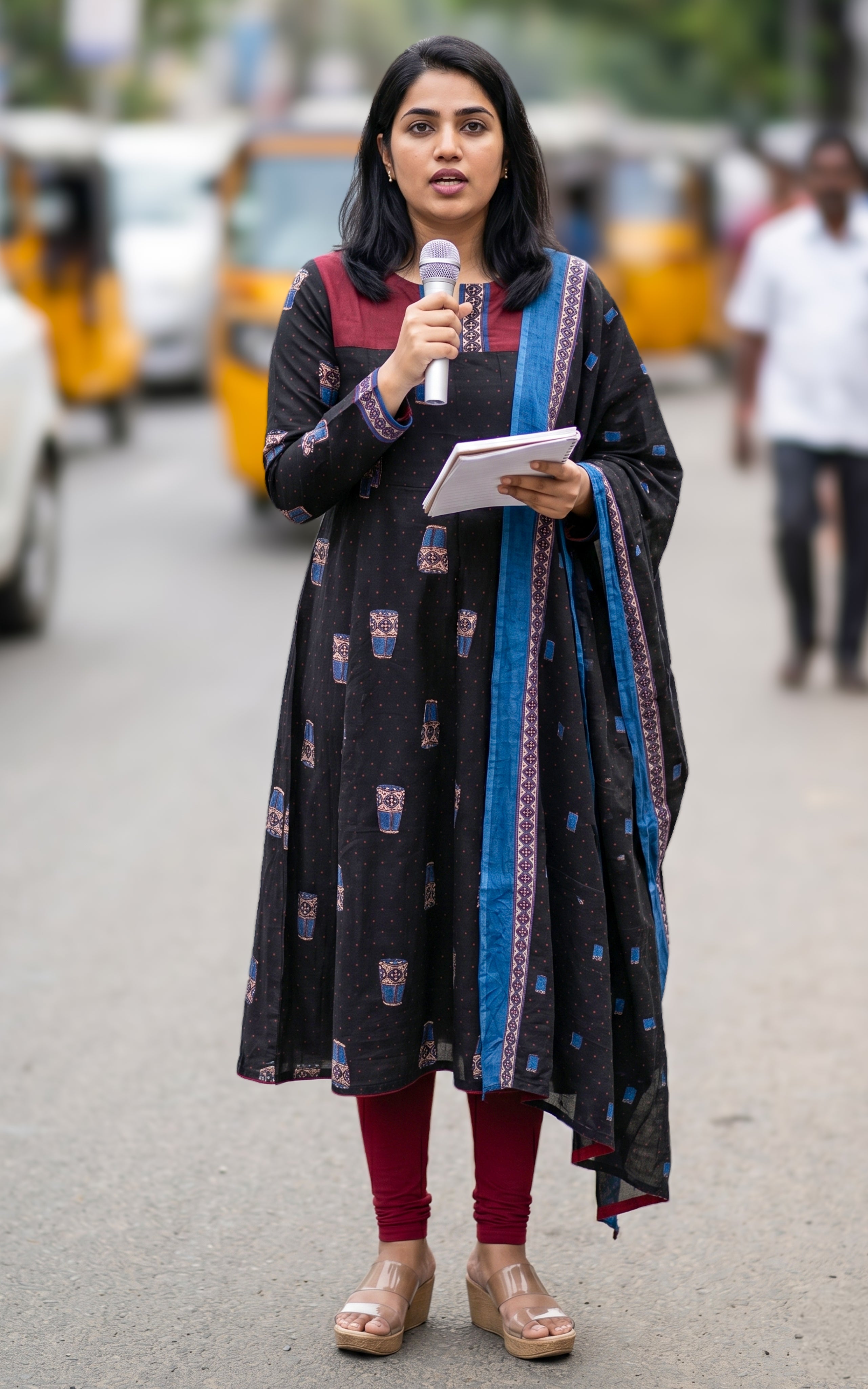 Tea Kadai B (Kurti+Dupatta)
