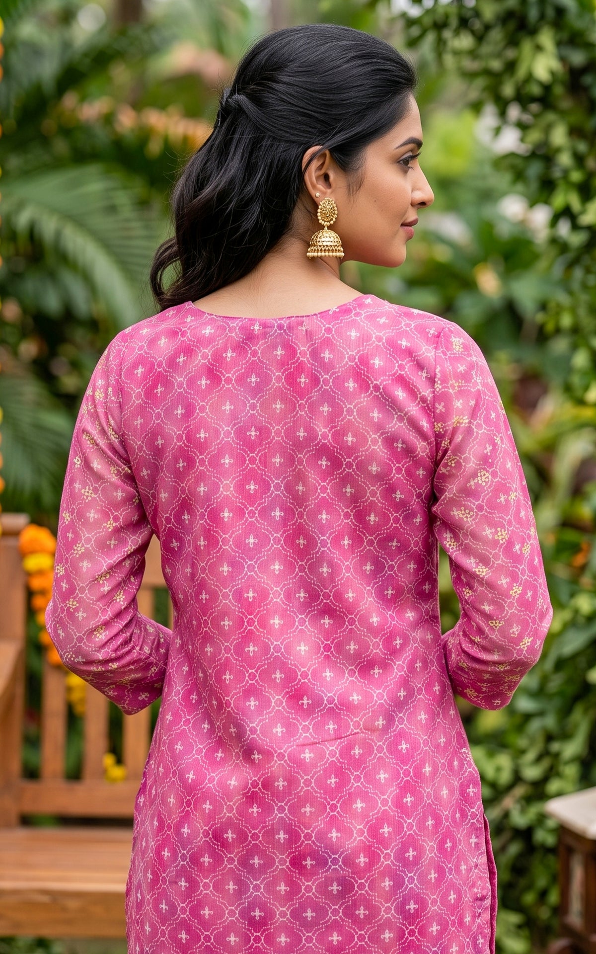 Monal Pink (Kurti+Pant+Dupatta)