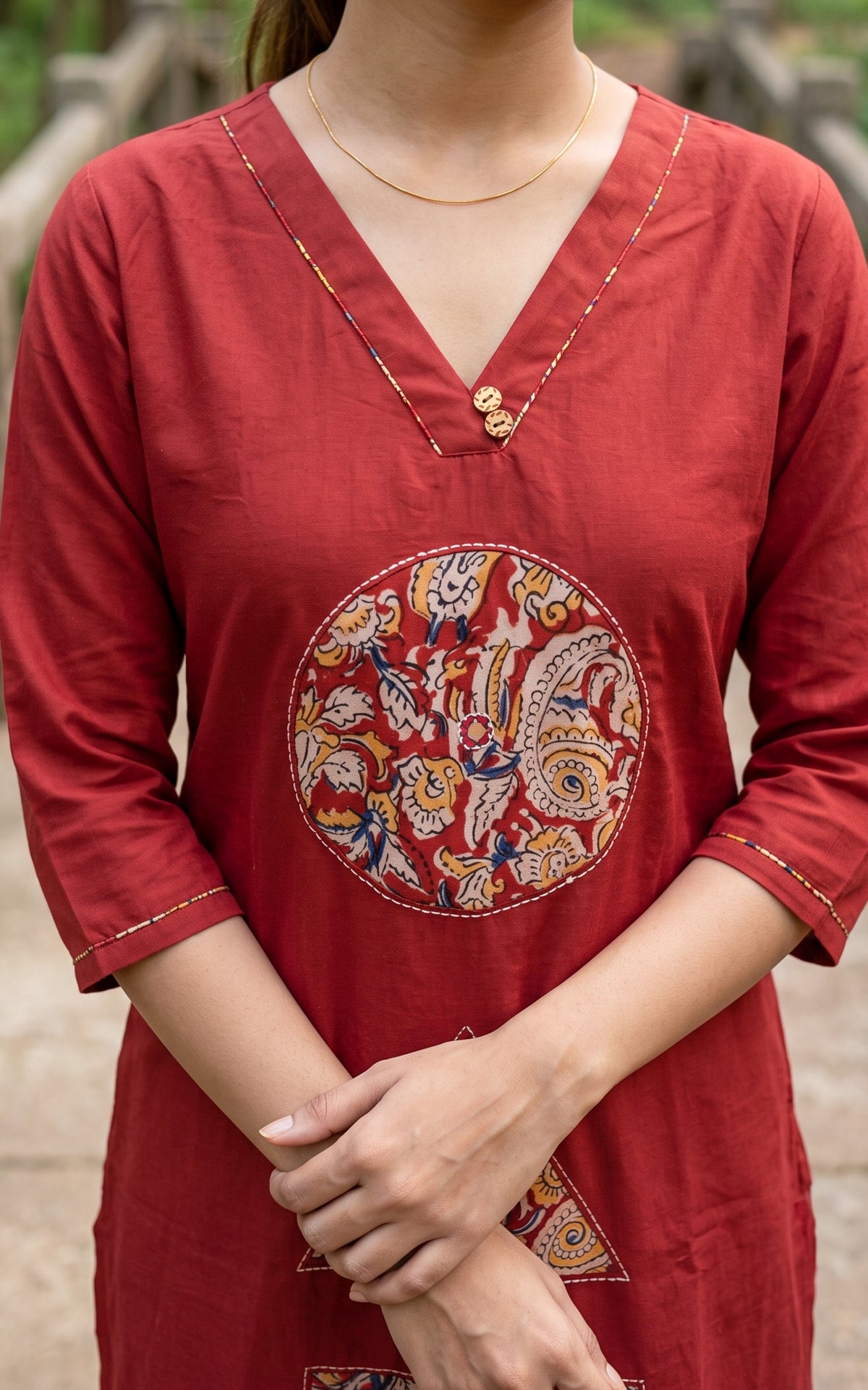 Boomika Red (Kurti+Pant)