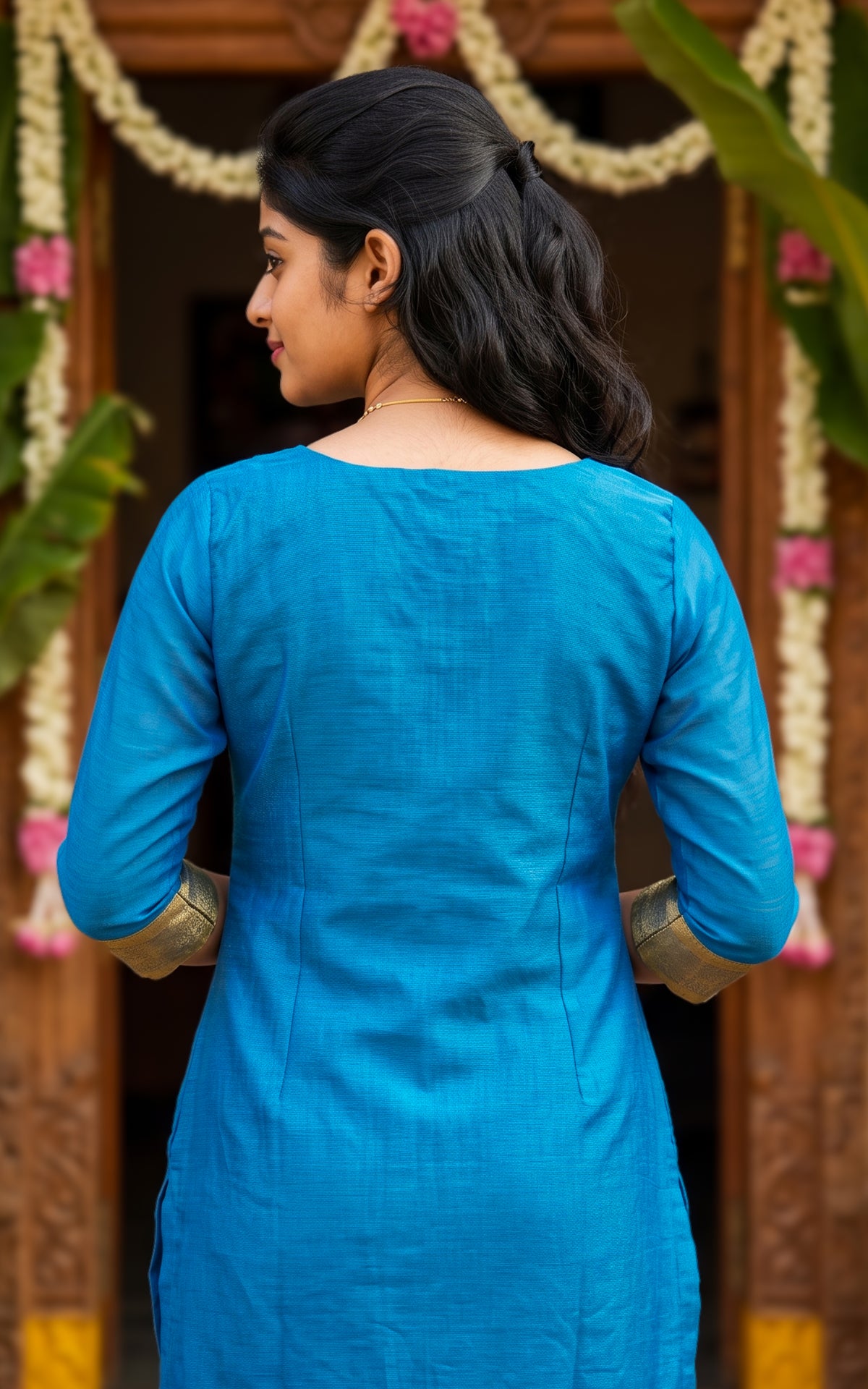 Naseema Blue (Kurti+Dupatta)