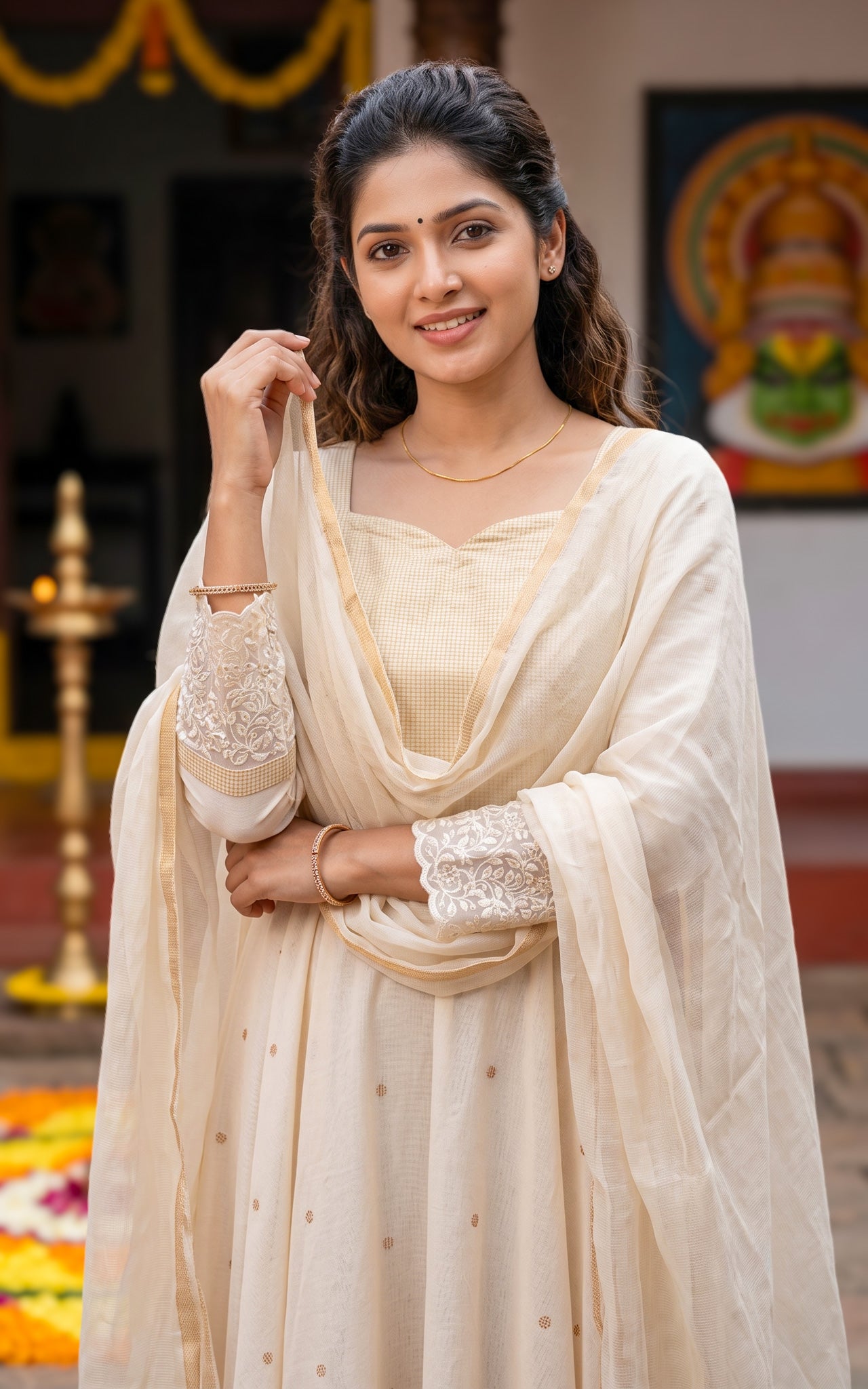 Thiruvonam (Kurti+Dupatta)
