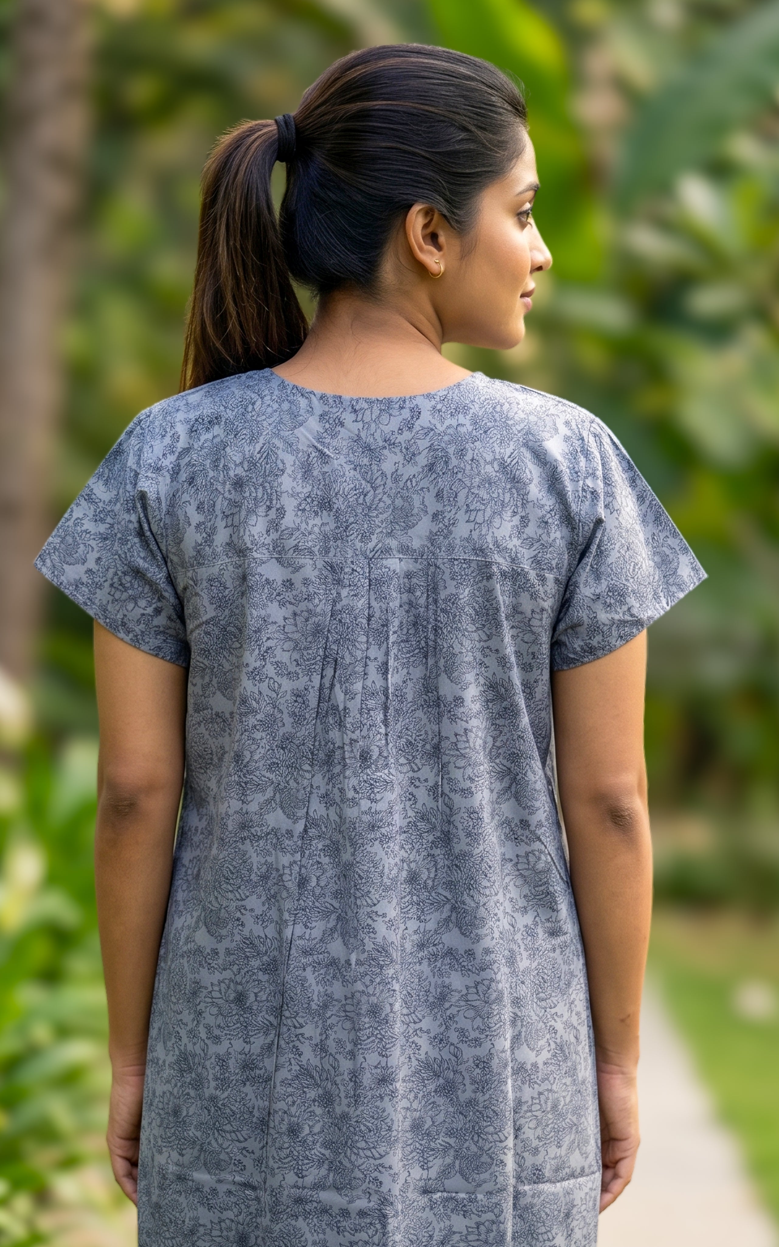 Cotton Straight Fit Nighty-160SS12