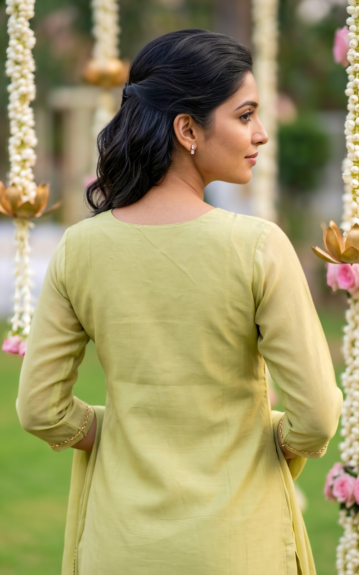 Aarthika Pista Green (Kurti+Pant+Dupatta)