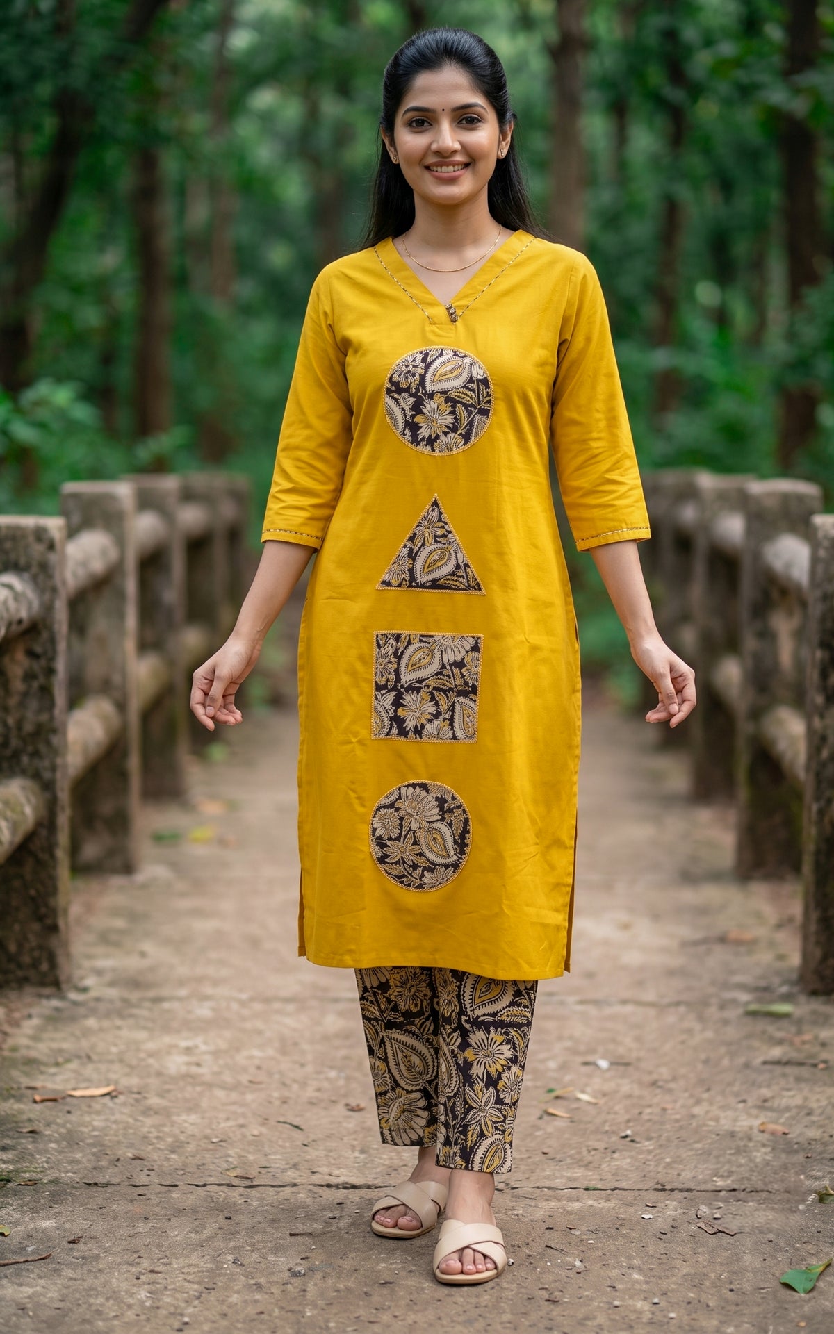 Boomika Yellow (Kurti+Pant)