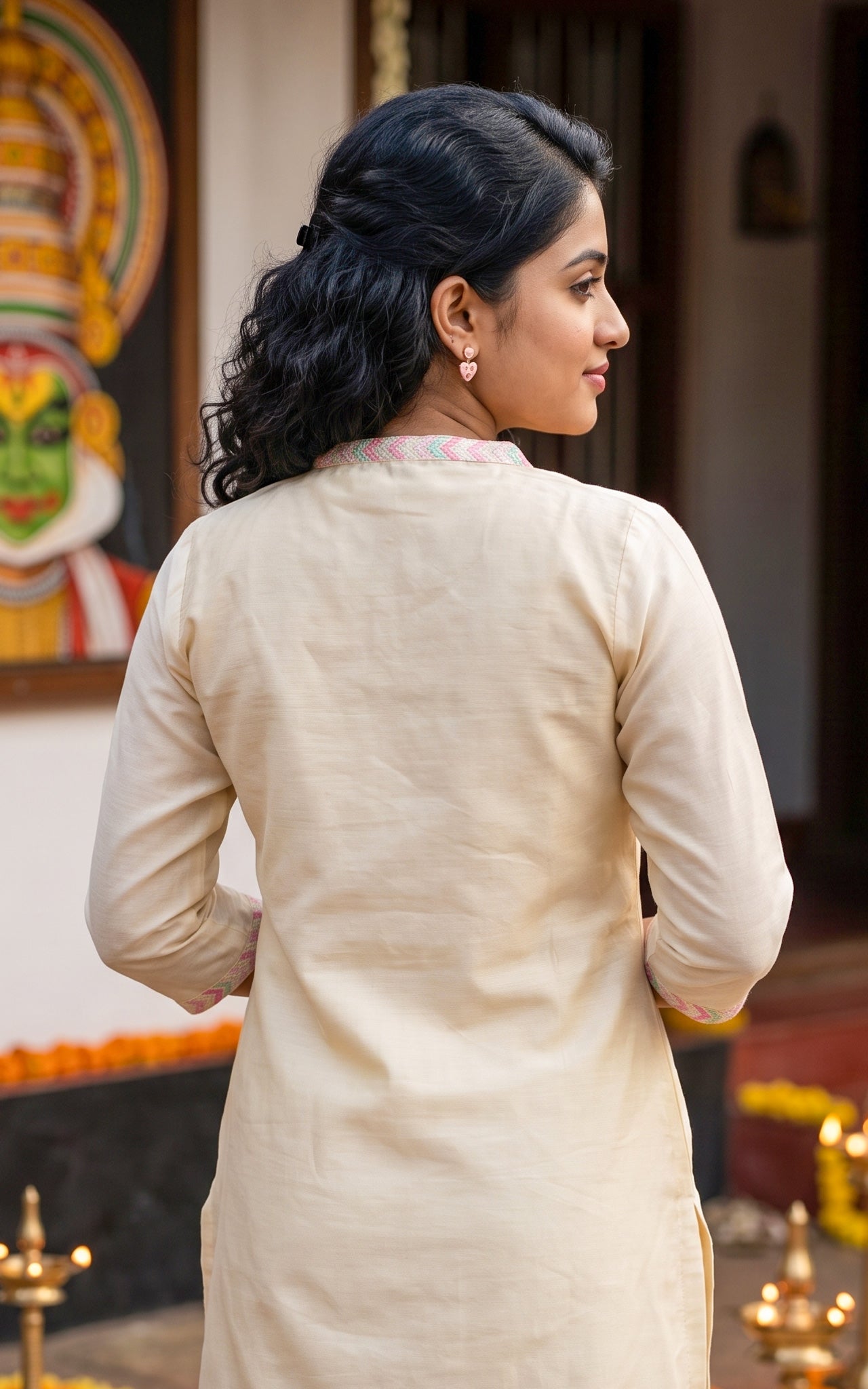 Aaravam Pink (Kurti+Pant+Dupatta)