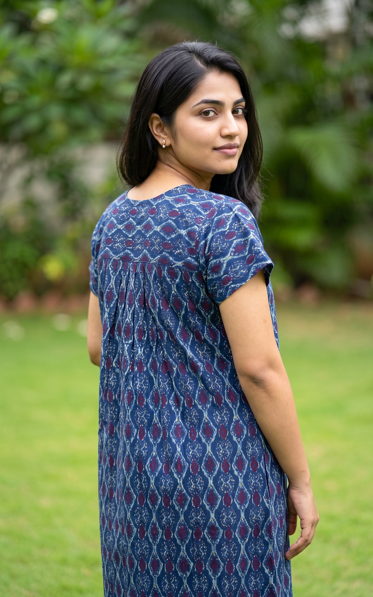 Cotton Straight Fit Nighty-164SS8B