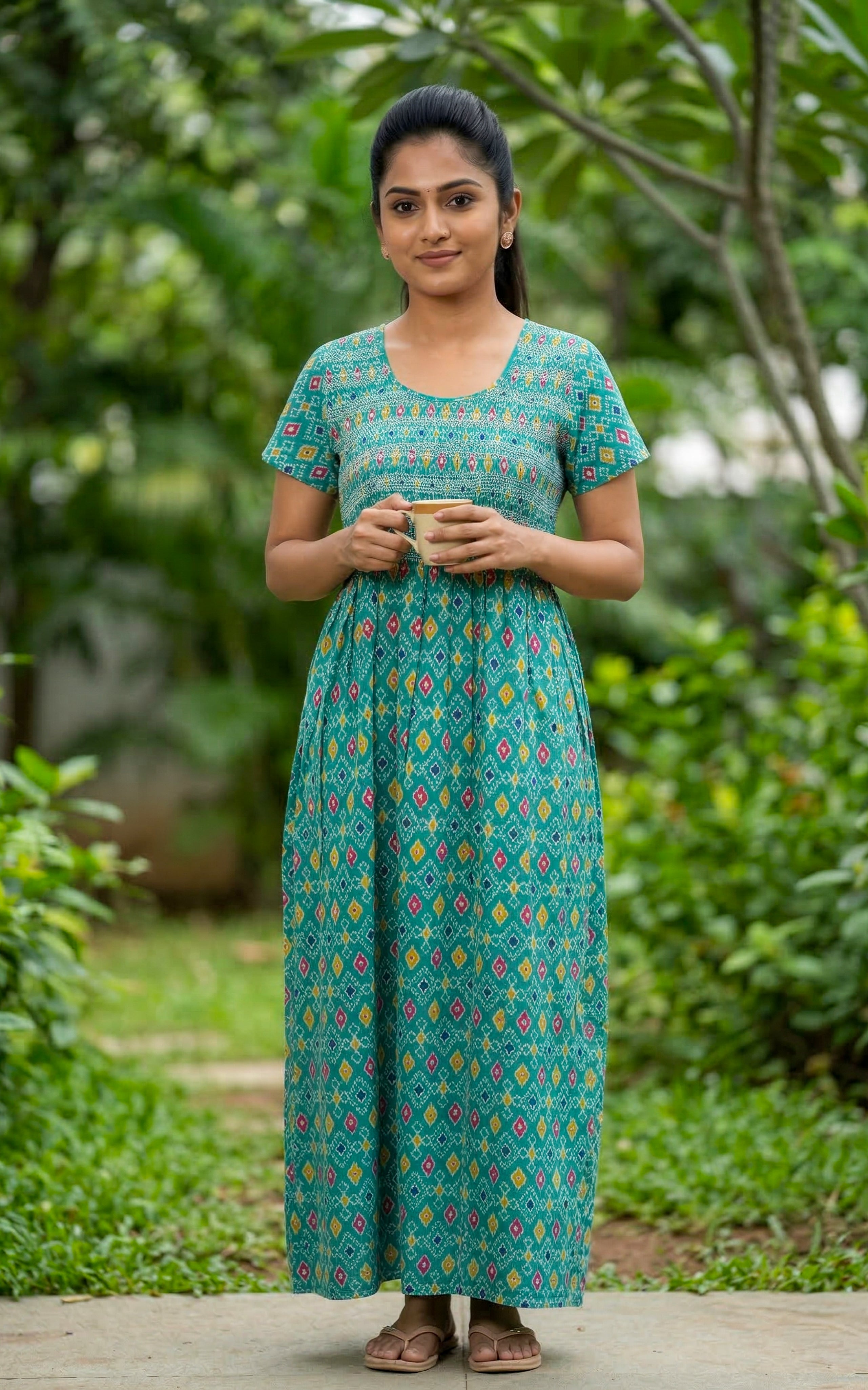 Cotton Straight Fit Nighty-159SS20B