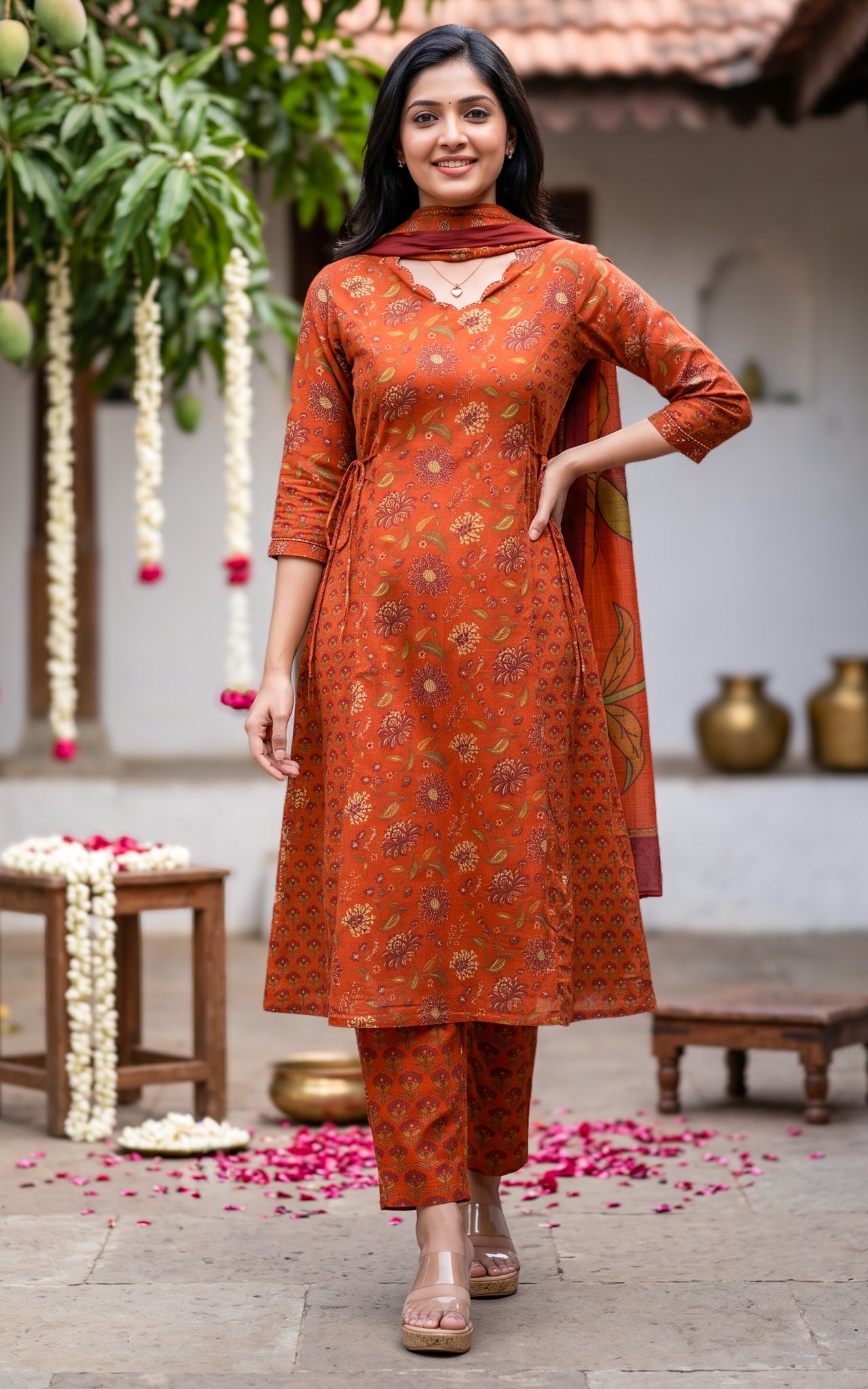 Anuradha B (Kurti+Pant+Dupatta)