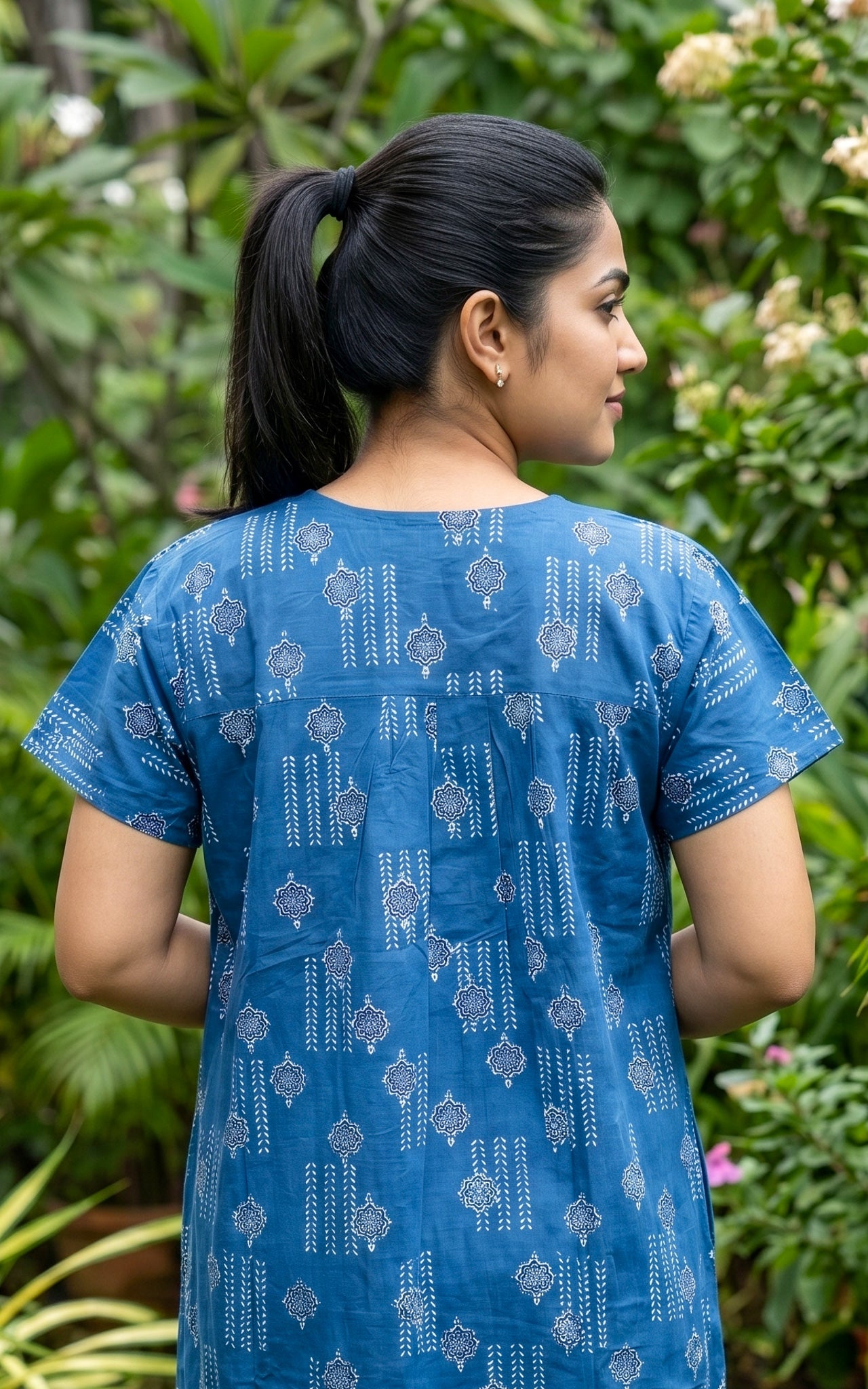 Cotton Straight Fit Nighty-162SS10B