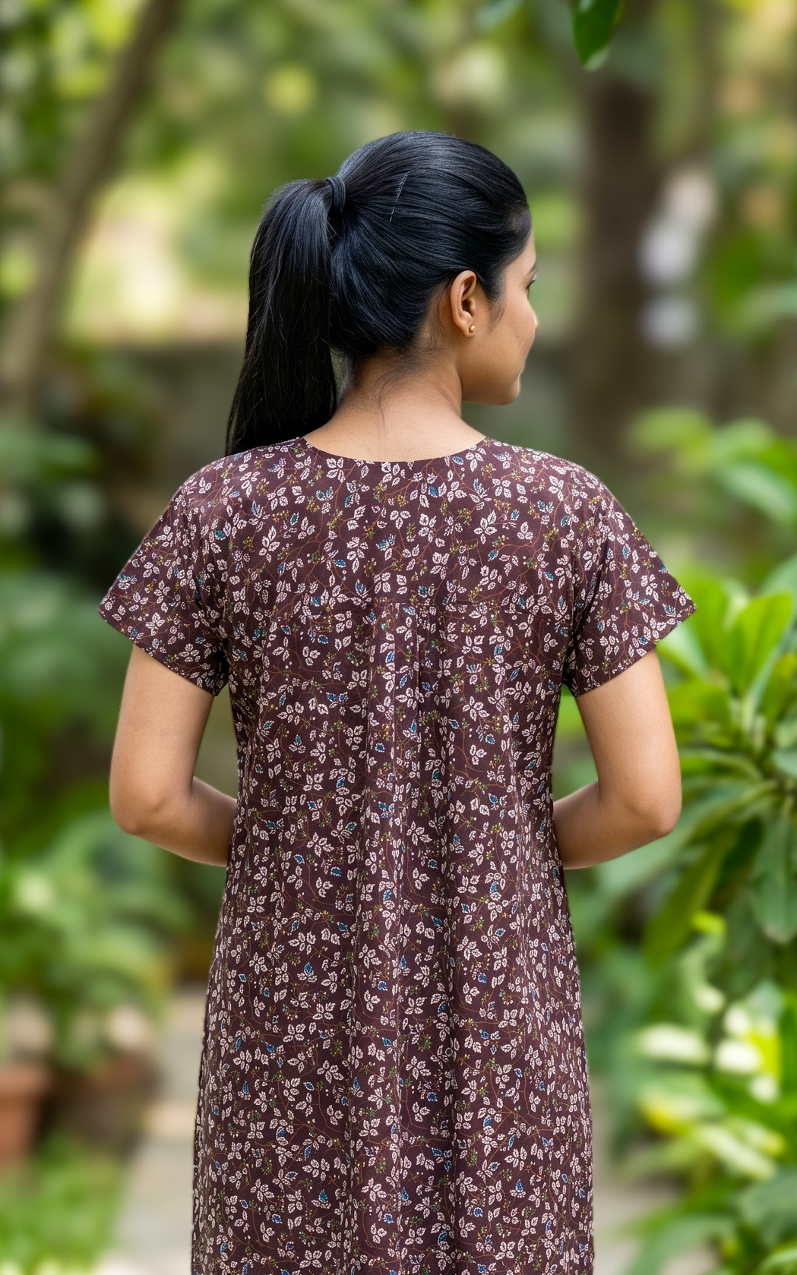 Cotton Straight Fit Nighty-160SS17B