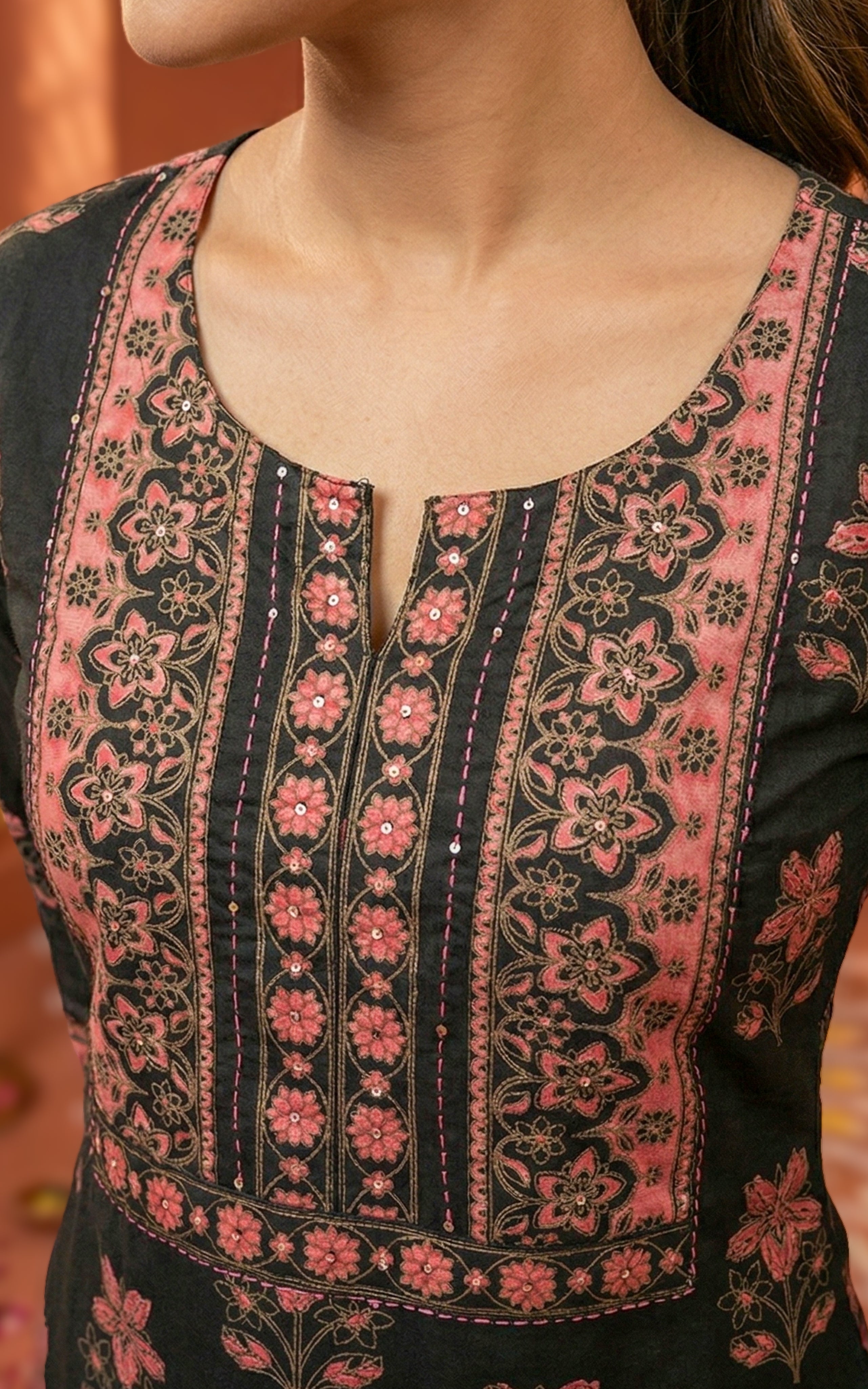 Ramisa Black (Kurti+Pant+Dupatta)