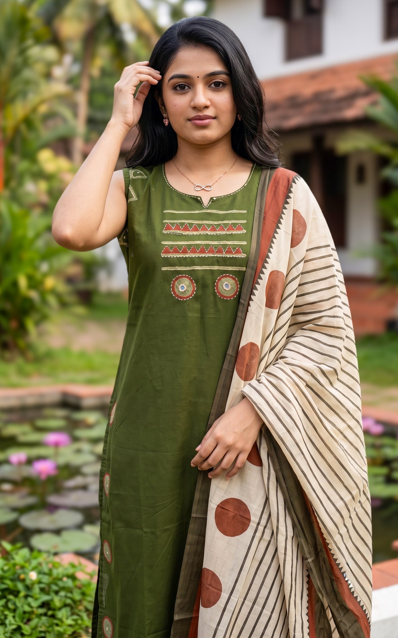 Chaarvi Handblock (Kurti+Pant+Dupatta)