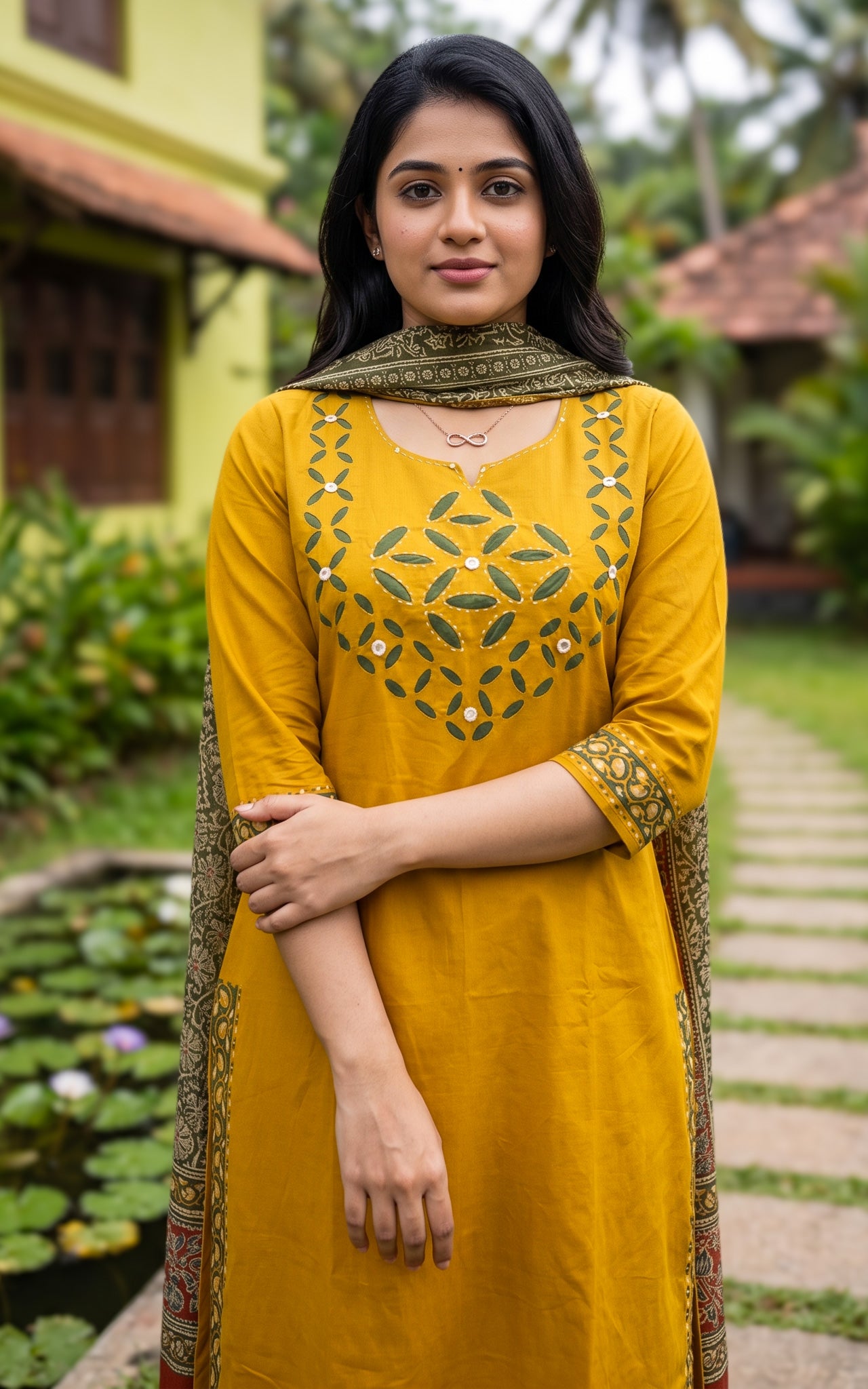 Nirosha Handblock (Kurti+Pant+Dupatta)