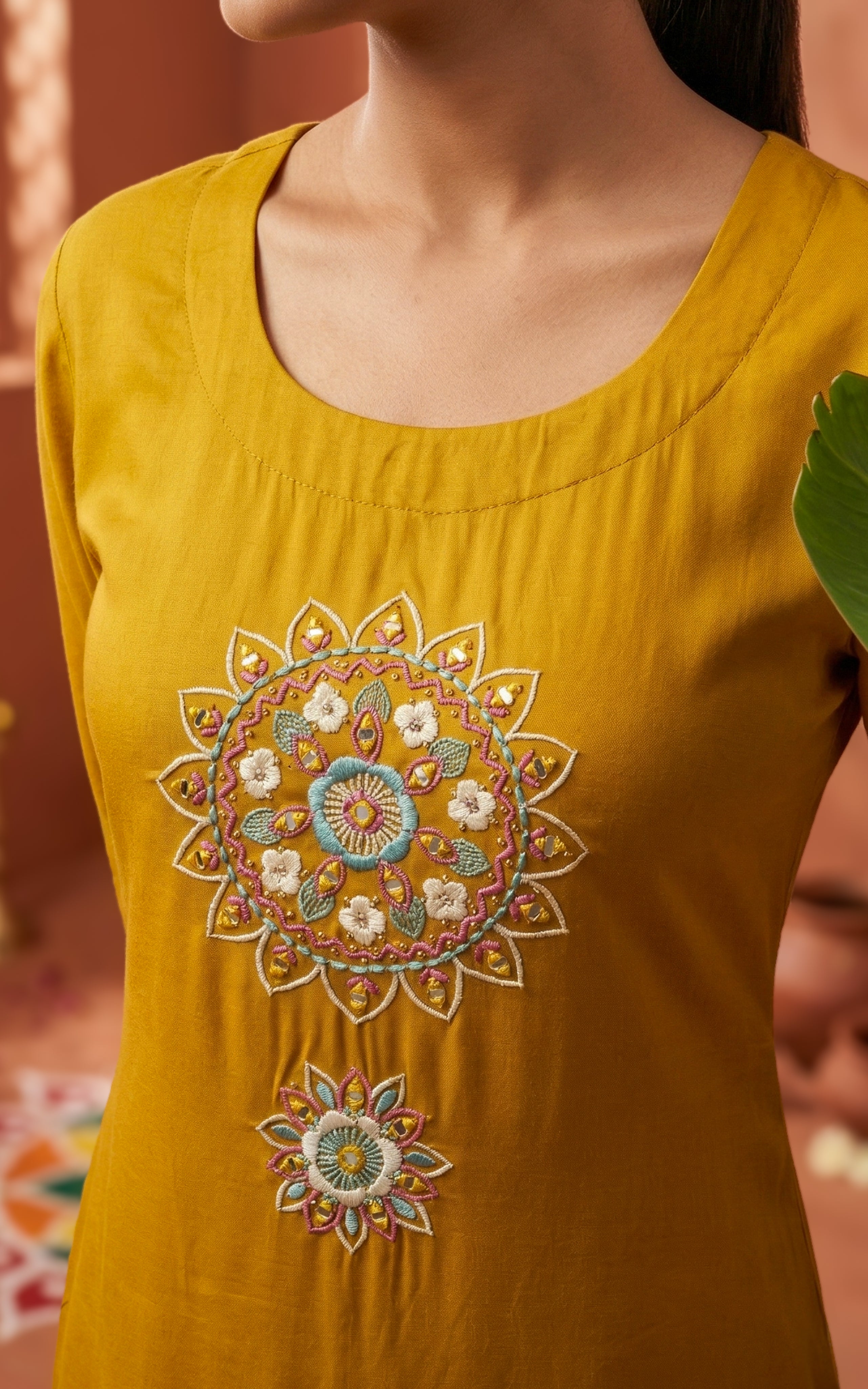 Ethnic Straight Cut Kurti with Minimal Design