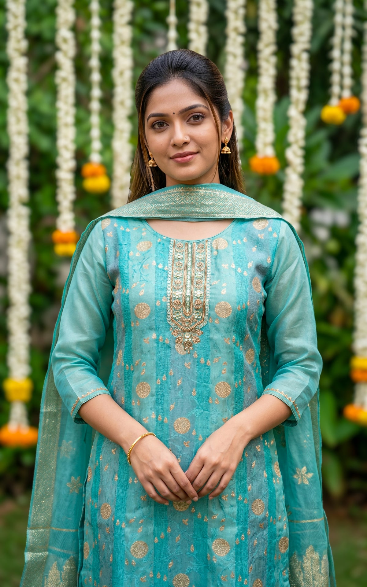 Hashna A (Kurti+Pant+Dupatta)