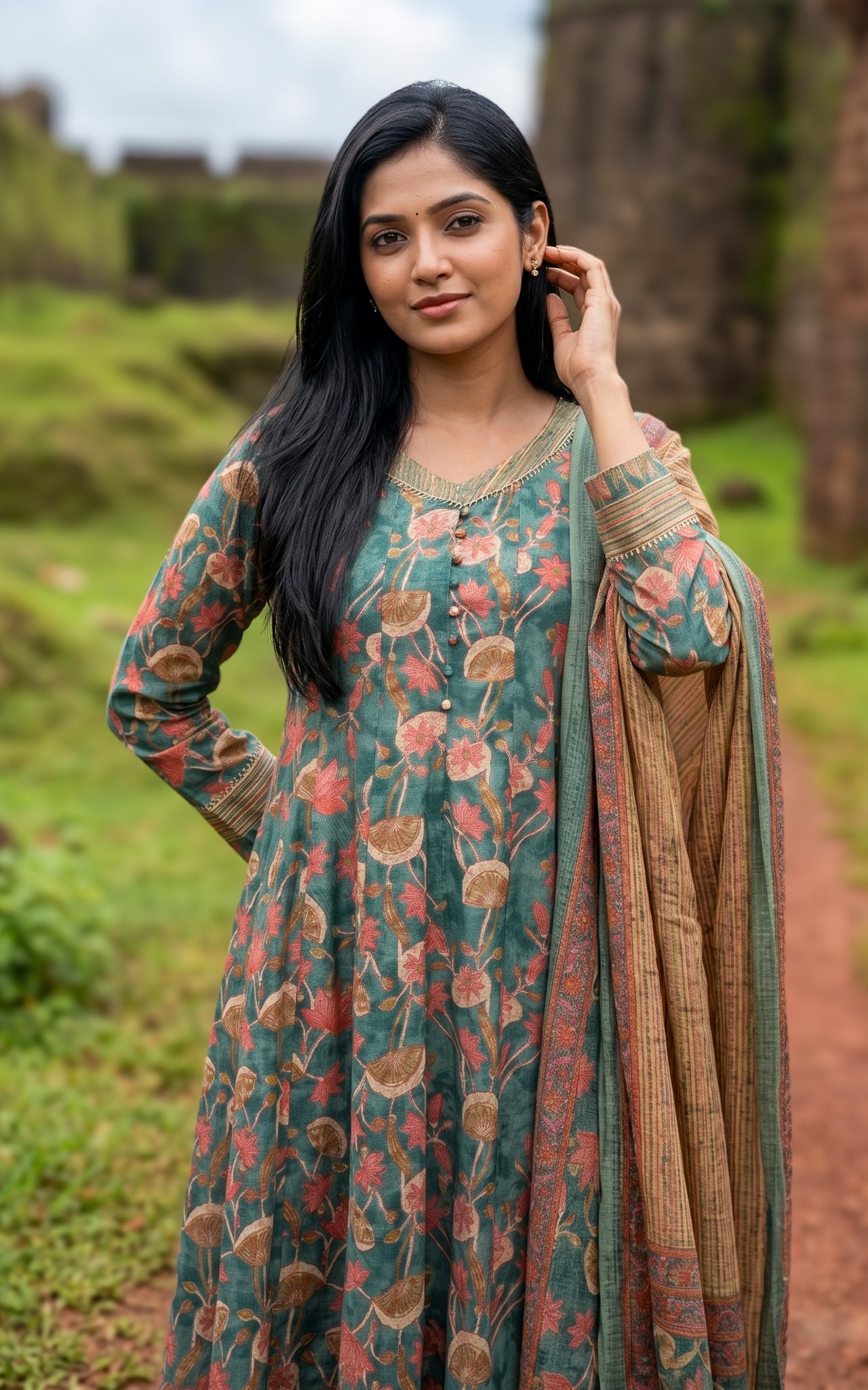 Riya B (Kurti+Dupatta)