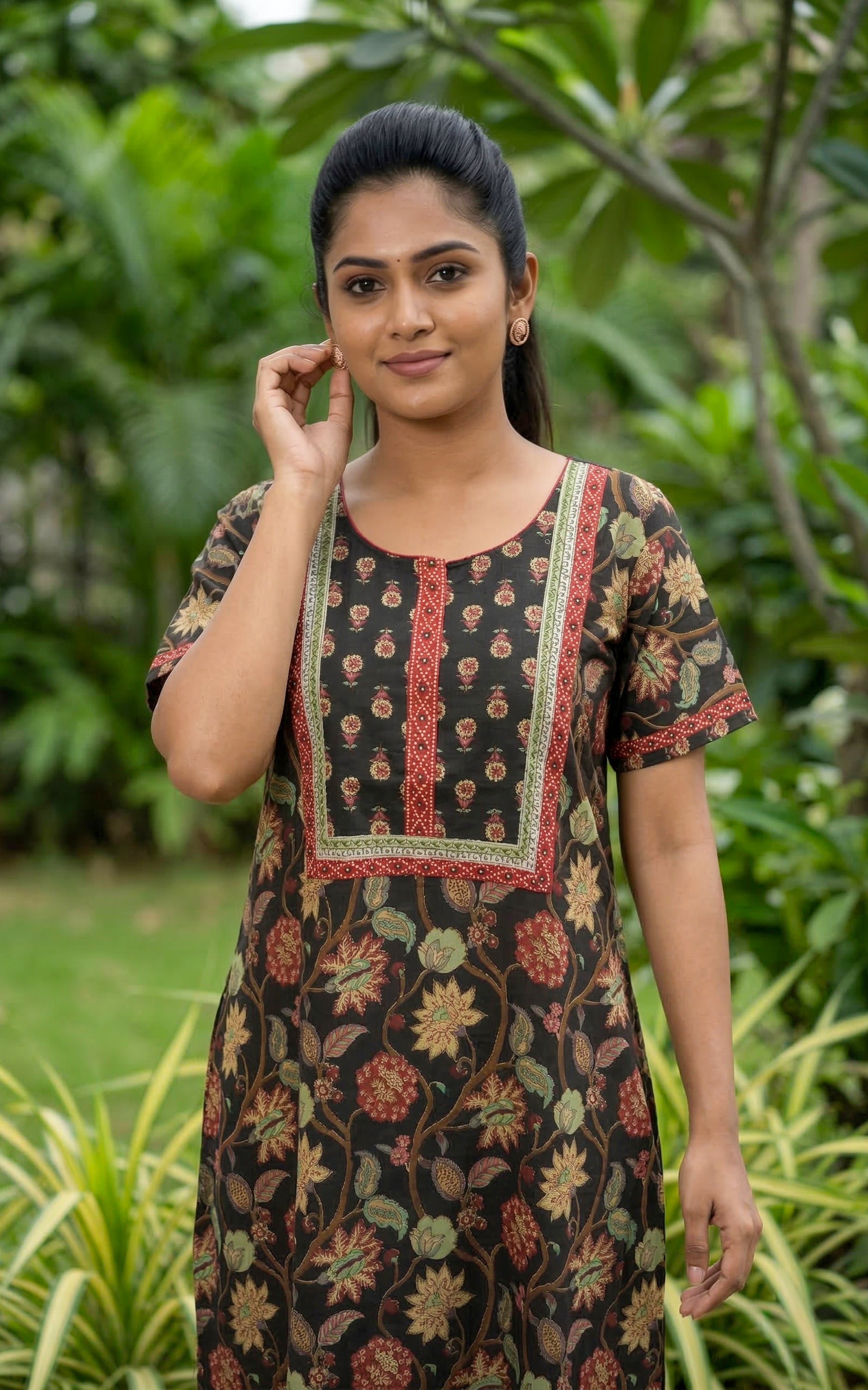Cotton Straight Fit Nighty-159SR289