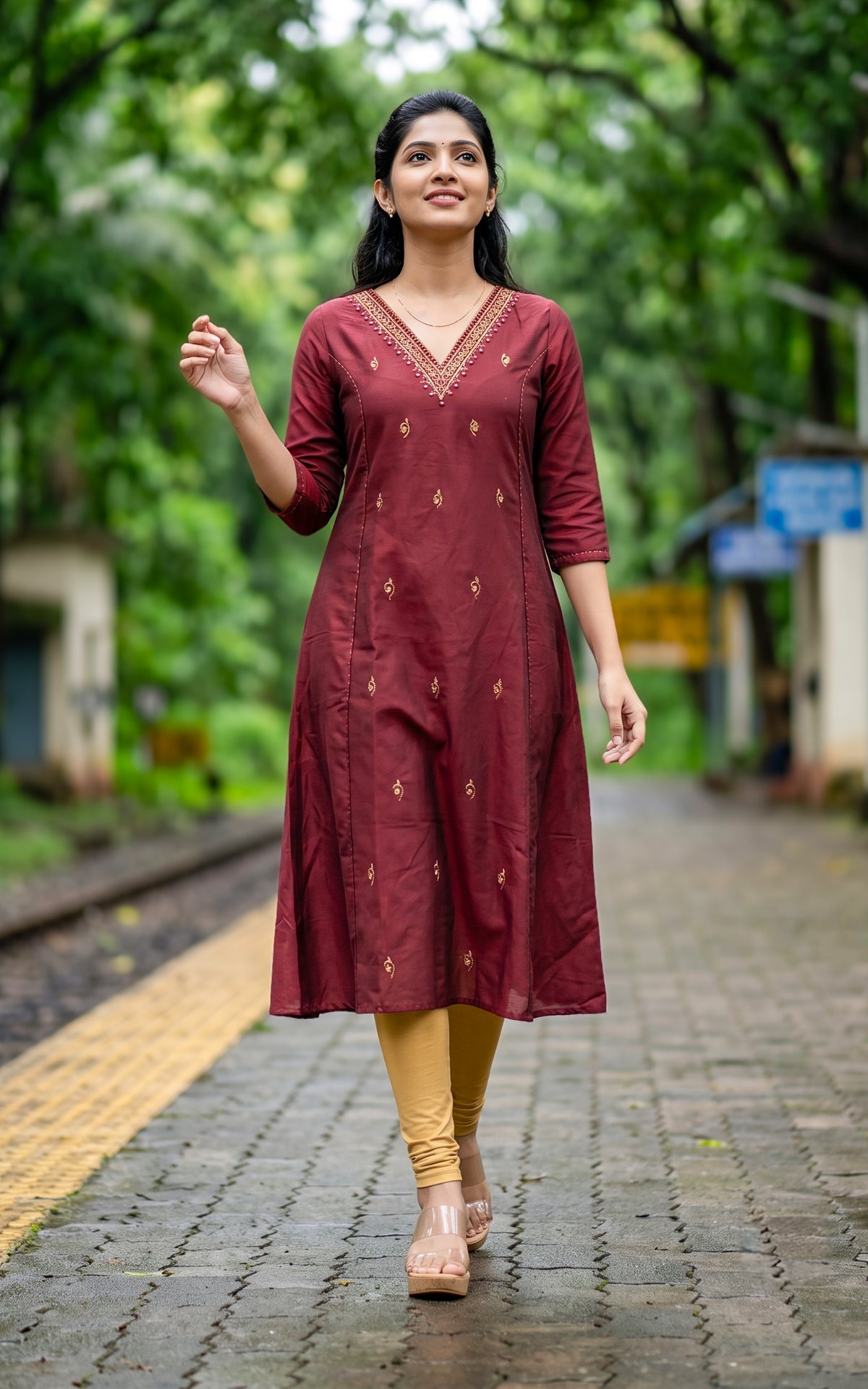 Rizwana Deep Maroon