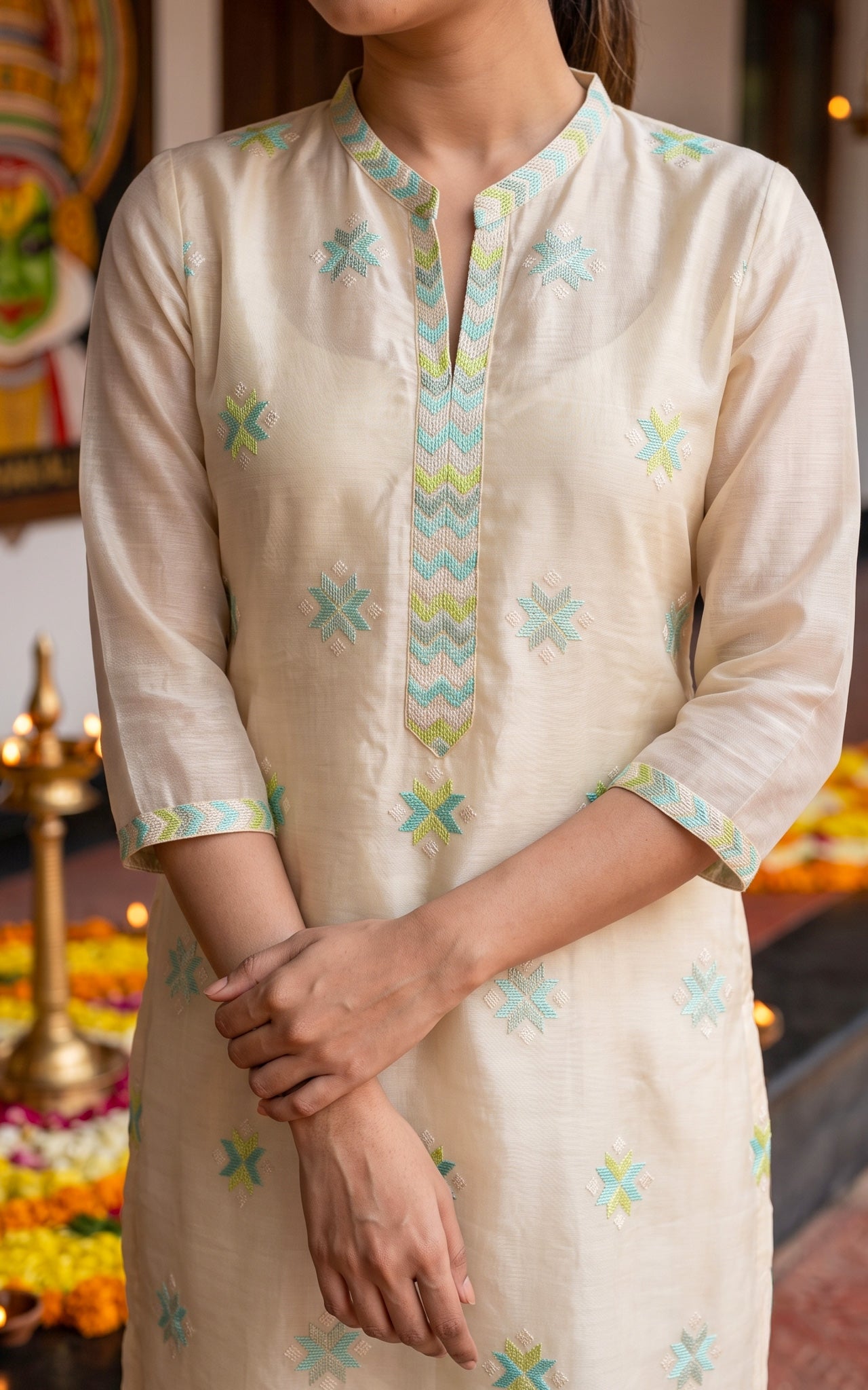 Prakruthi A (Kurti+Pant+Dupatta)