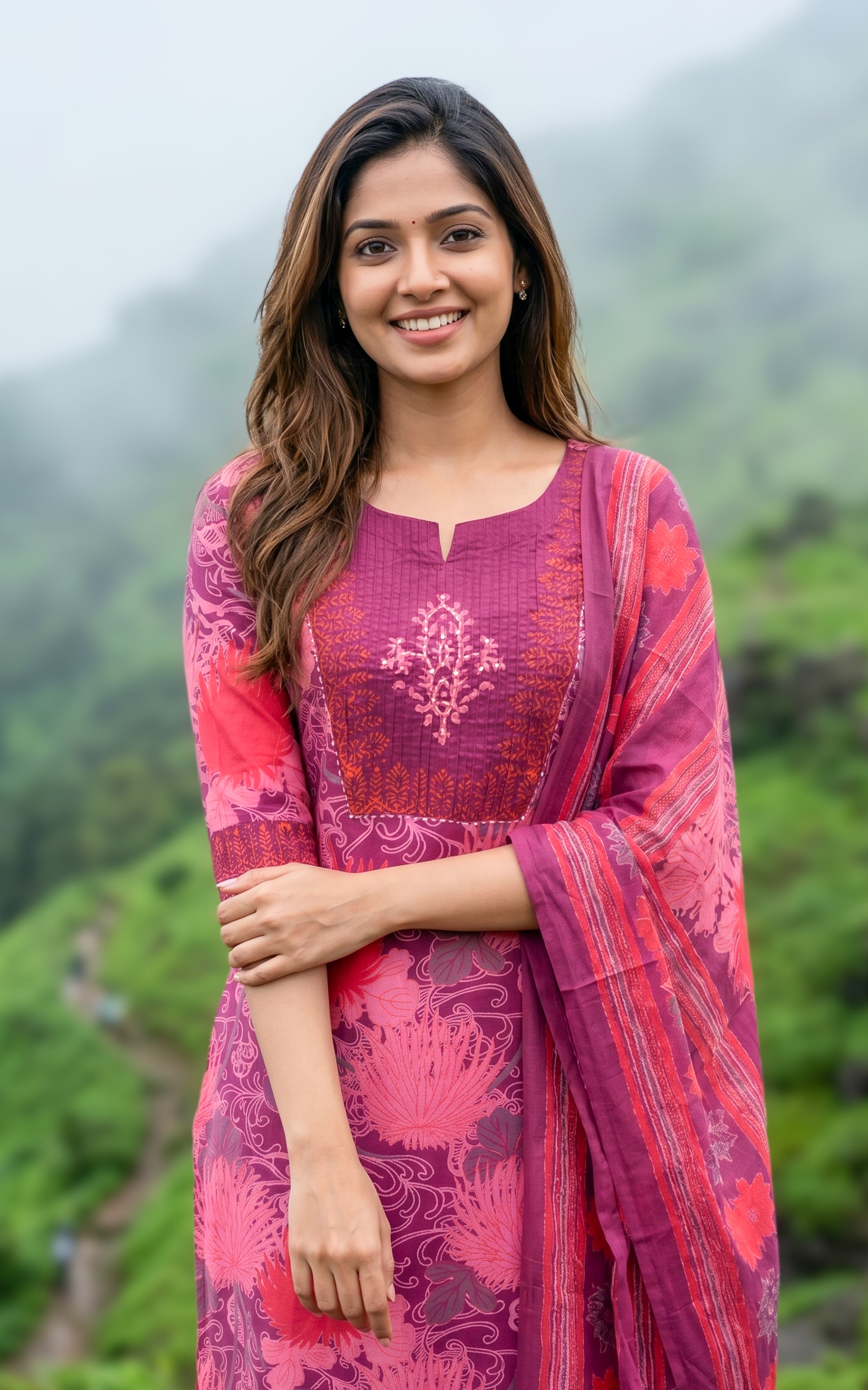 Sharla B (Kurti+Pant+Dupatta)