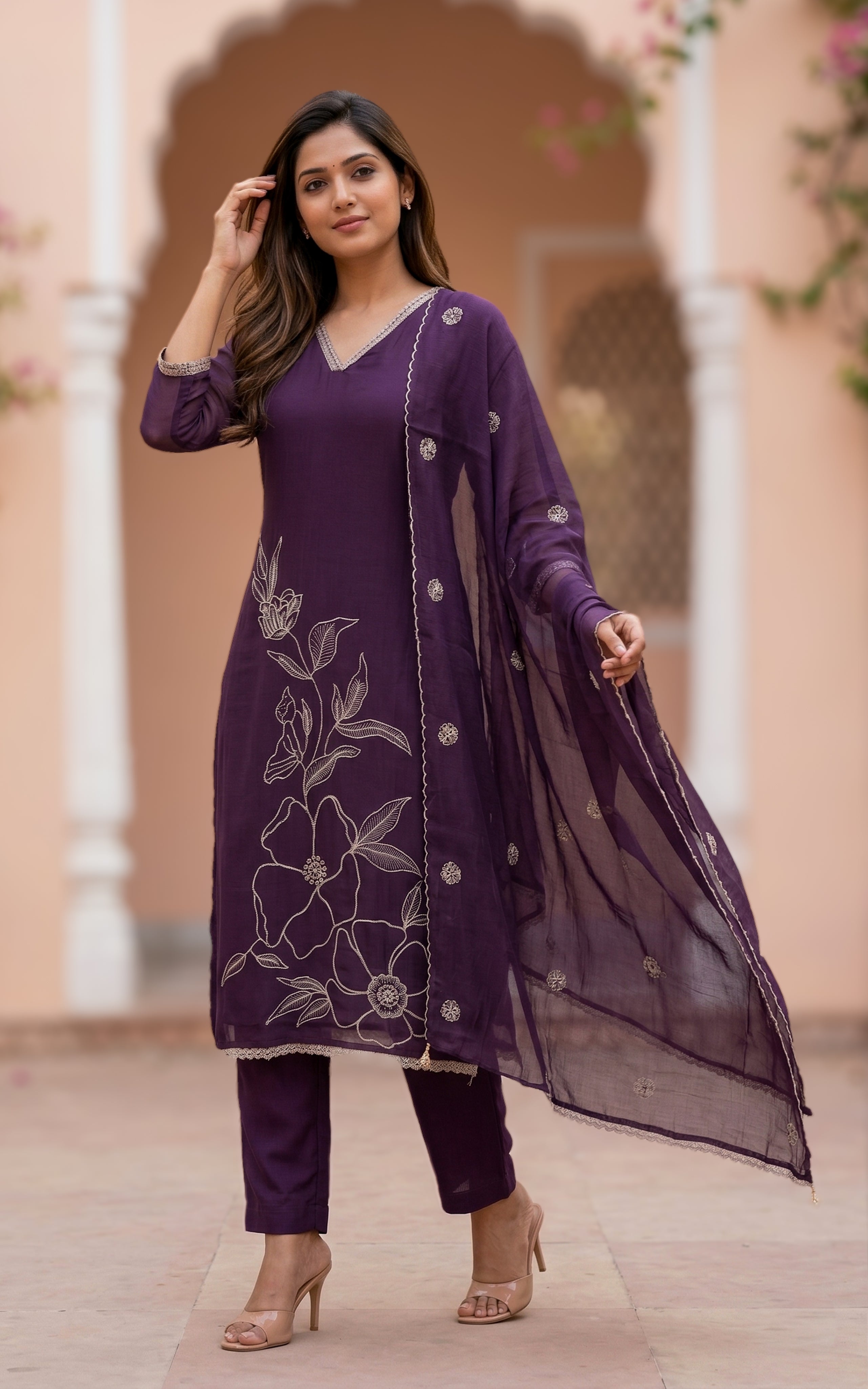 Rithanya (Kurti+Pant+Dupatta)