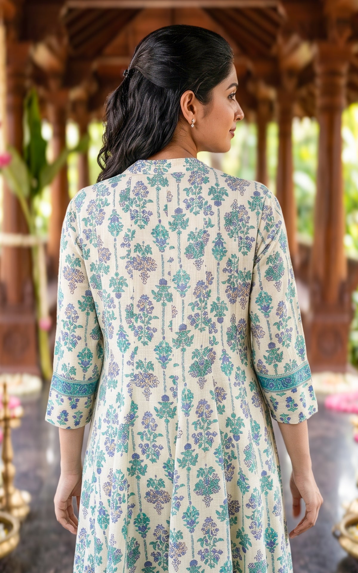 Atharvina Blue (Kurti+Dupatta)